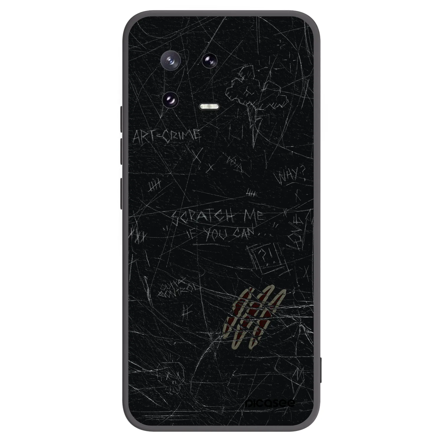 Picasee Xiaomi 13 Pro Hülle - Schwarzes Silikon - SCRATCH