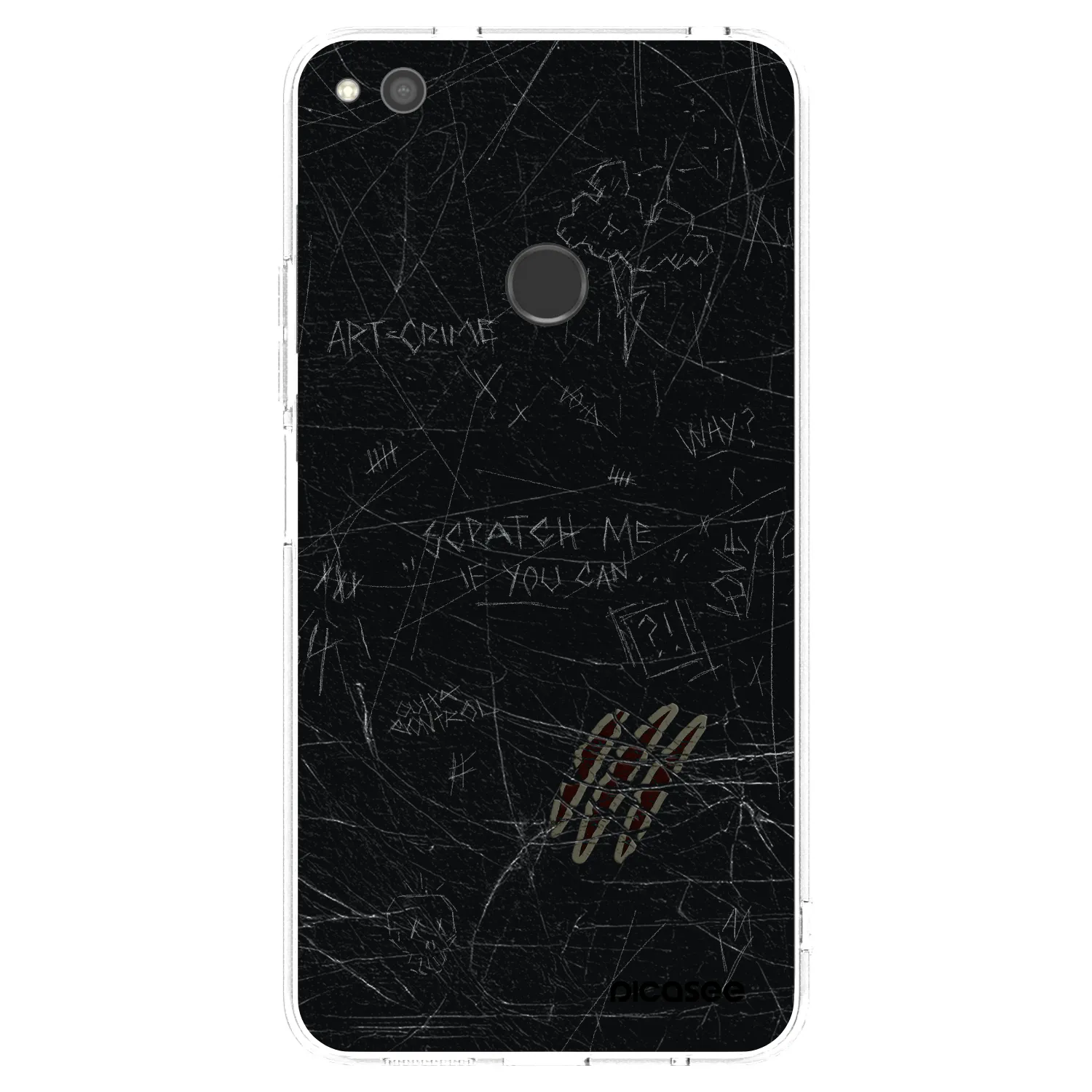 Picasee Huawei P9 Lite 2017 Hülle - Transparentes Silikon - SCRATCH