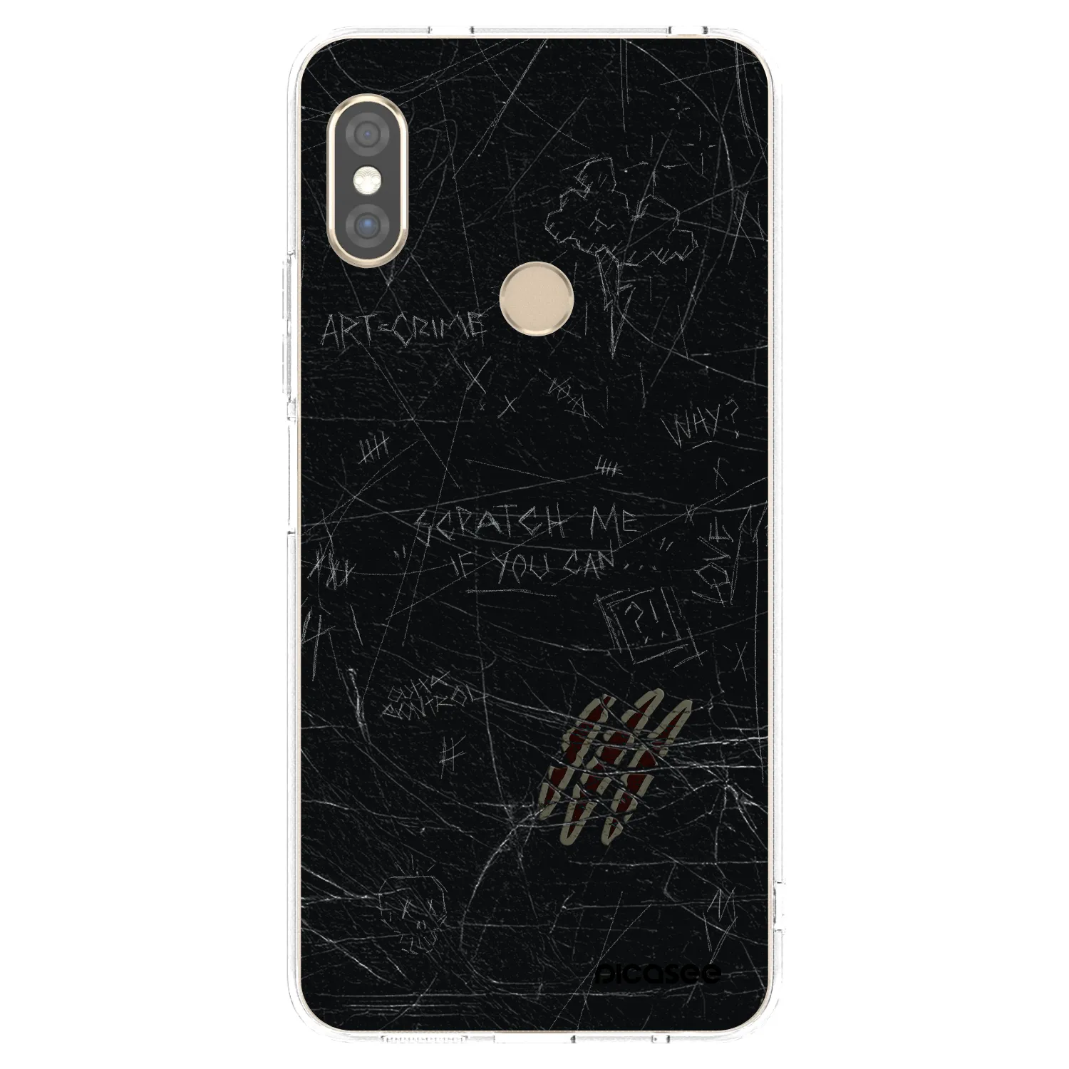 Picasee Xiaomi Redmi Note 5 Global Hülle - Transparentes Silikon - SCRATCH