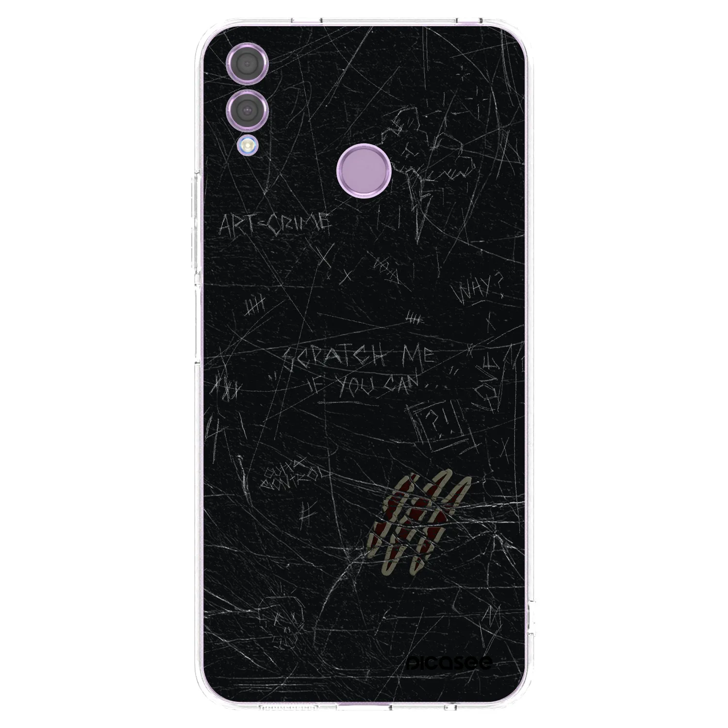 Picasee Honor 8X Hülle - Transparentes Silikon - SCRATCH