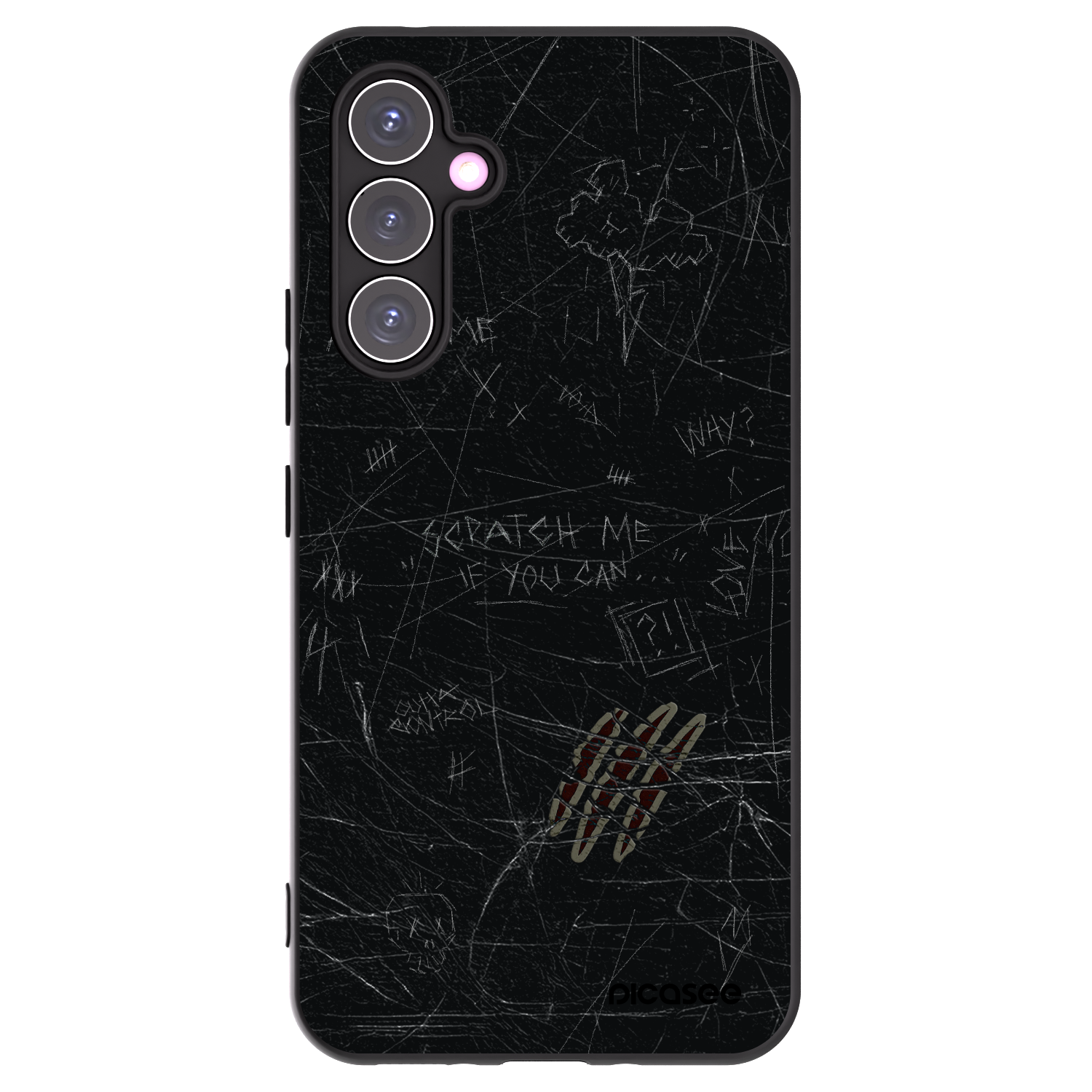 Picasee Samsung Galaxy A54 5G A546B Hülle - Schwarzes Silikon - SCRATCH