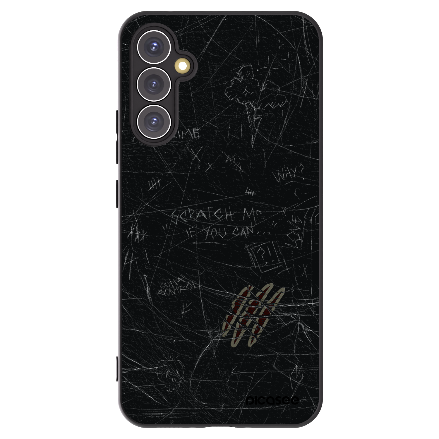 Picasee Samsung Galaxy A34 5G A346B Hülle - Schwarzes Silikon - SCRATCH