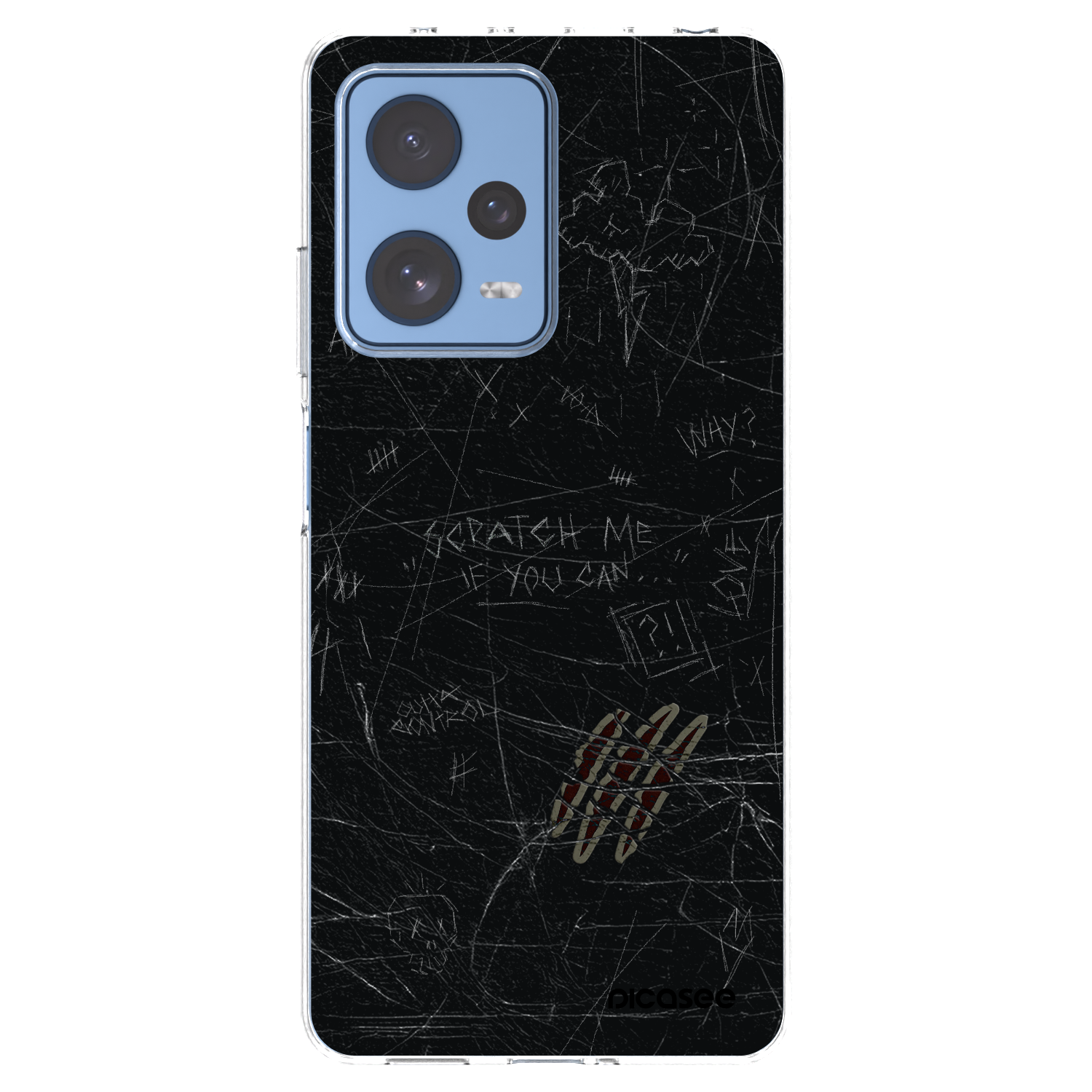 Picasee Xiaomi Redmi Note 12 Pro 5G Hülle - Transparentes Silikon - SCRATCH