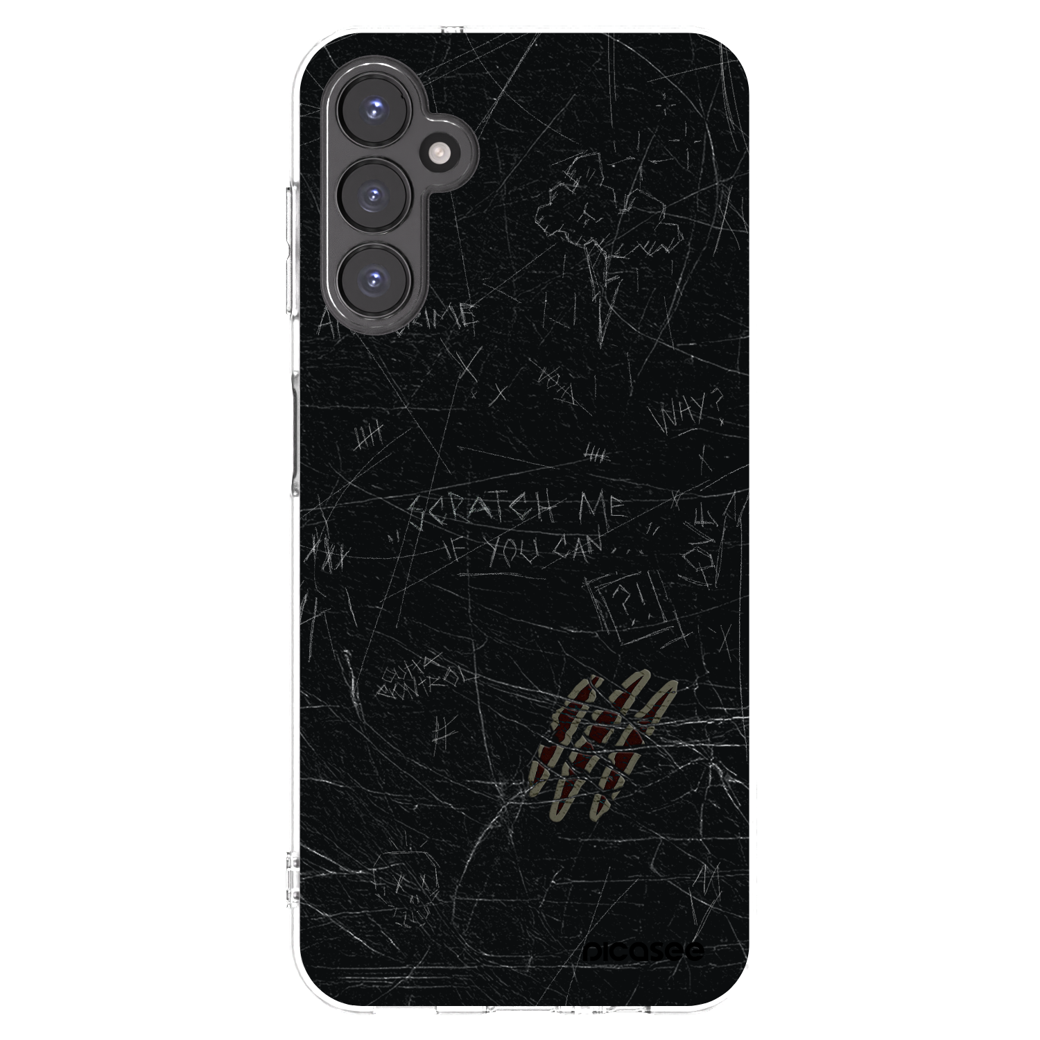 Picasee Samsung Galaxy A14 5G A146P Hülle - Transparentes Silikon - SCRATCH