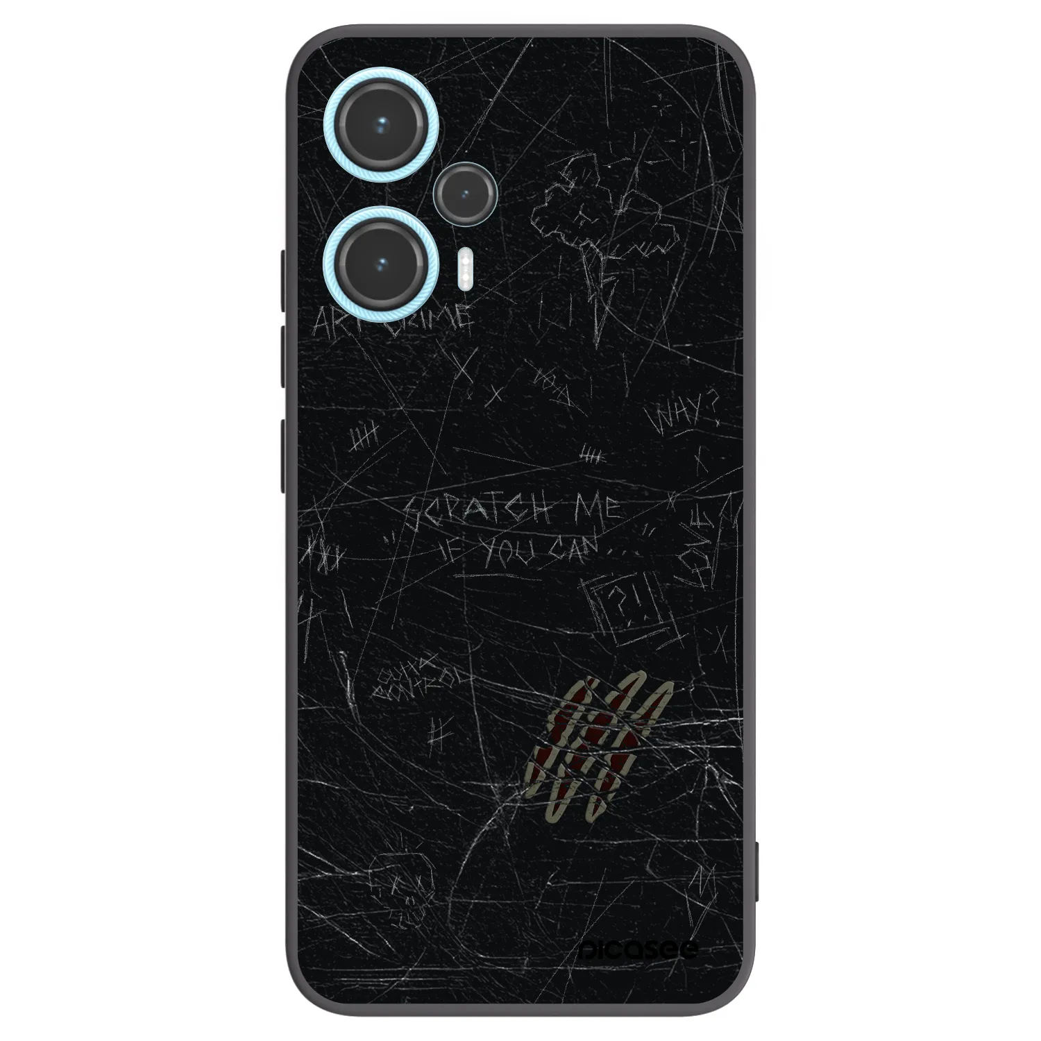 Picasee Xiaomi Poco F5 Hülle - Schwarzes Silikon - SCRATCH