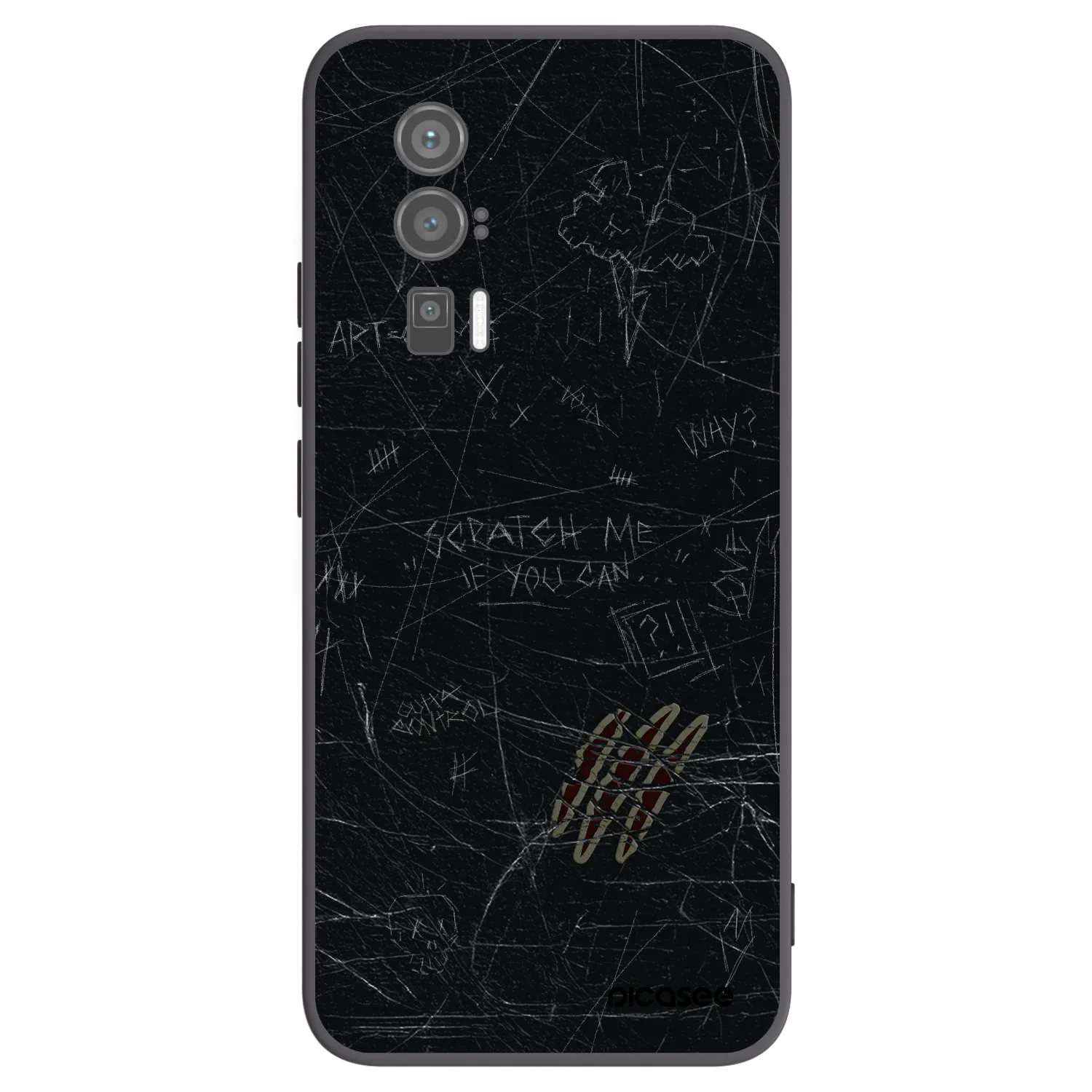 Picasee Xiaomi Poco F5 Pro 5G Hülle - Schwarzes Silikon - SCRATCH