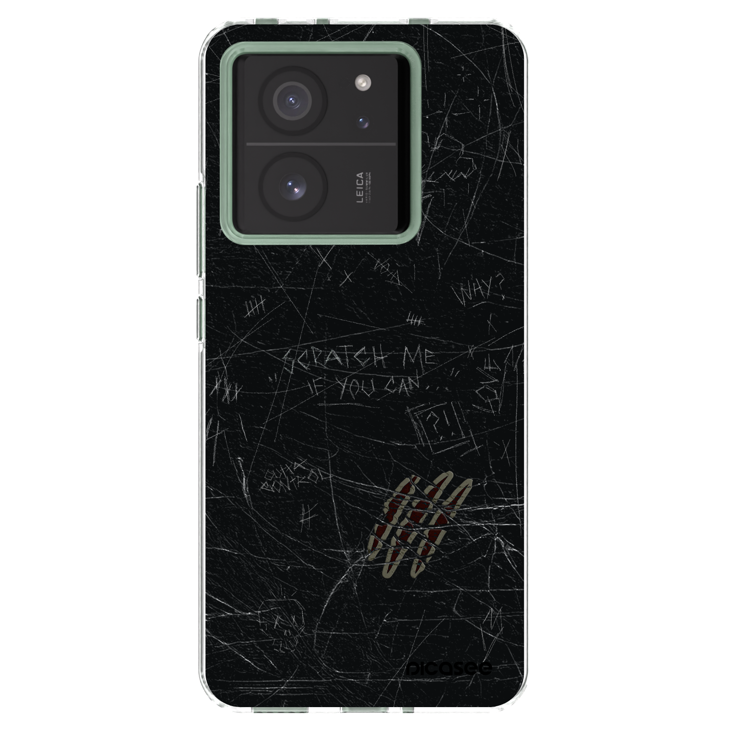 Picasee Xiaomi 13T Hülle - Transparentes Silikon - SCRATCH
