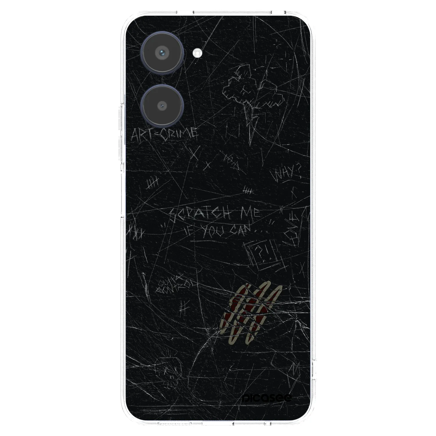 Picasee Realme 10 4G Hülle - Transparentes Silikon - SCRATCH