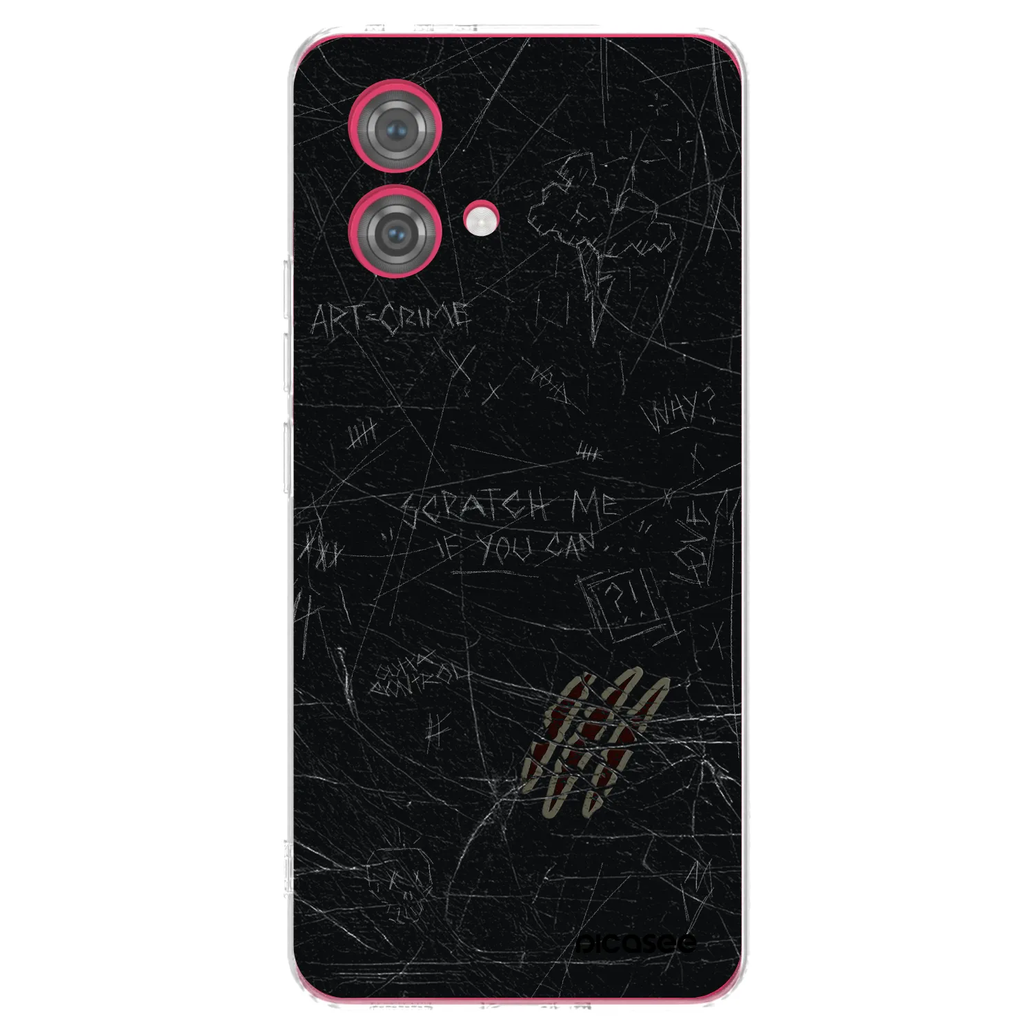 Picasee Motorola Moto G84 5G Hülle - Transparentes Silikon - SCRATCH