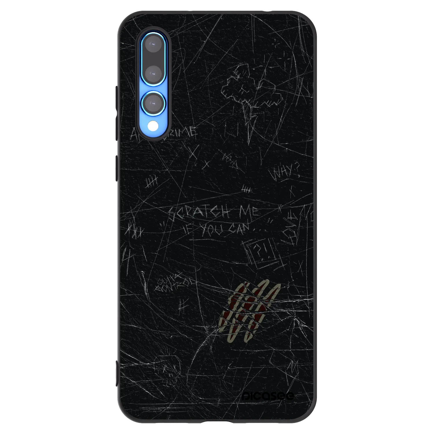 Picasee Huawei P20 Pro Hülle - Schwarzes Silikon - SCRATCH