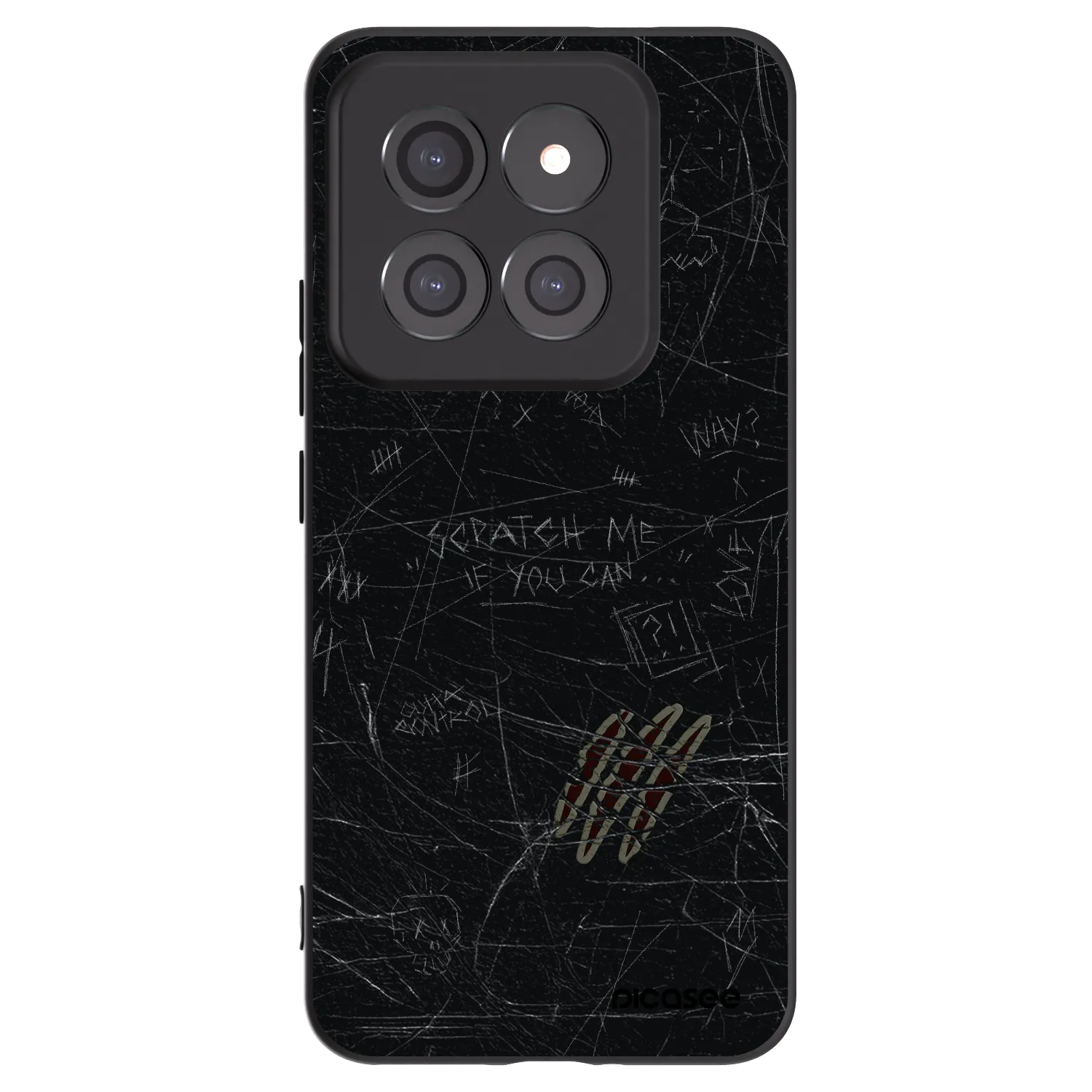 Picasee Xiaomi 14 Pro Hülle - Schwarzes Silikon - SCRATCH