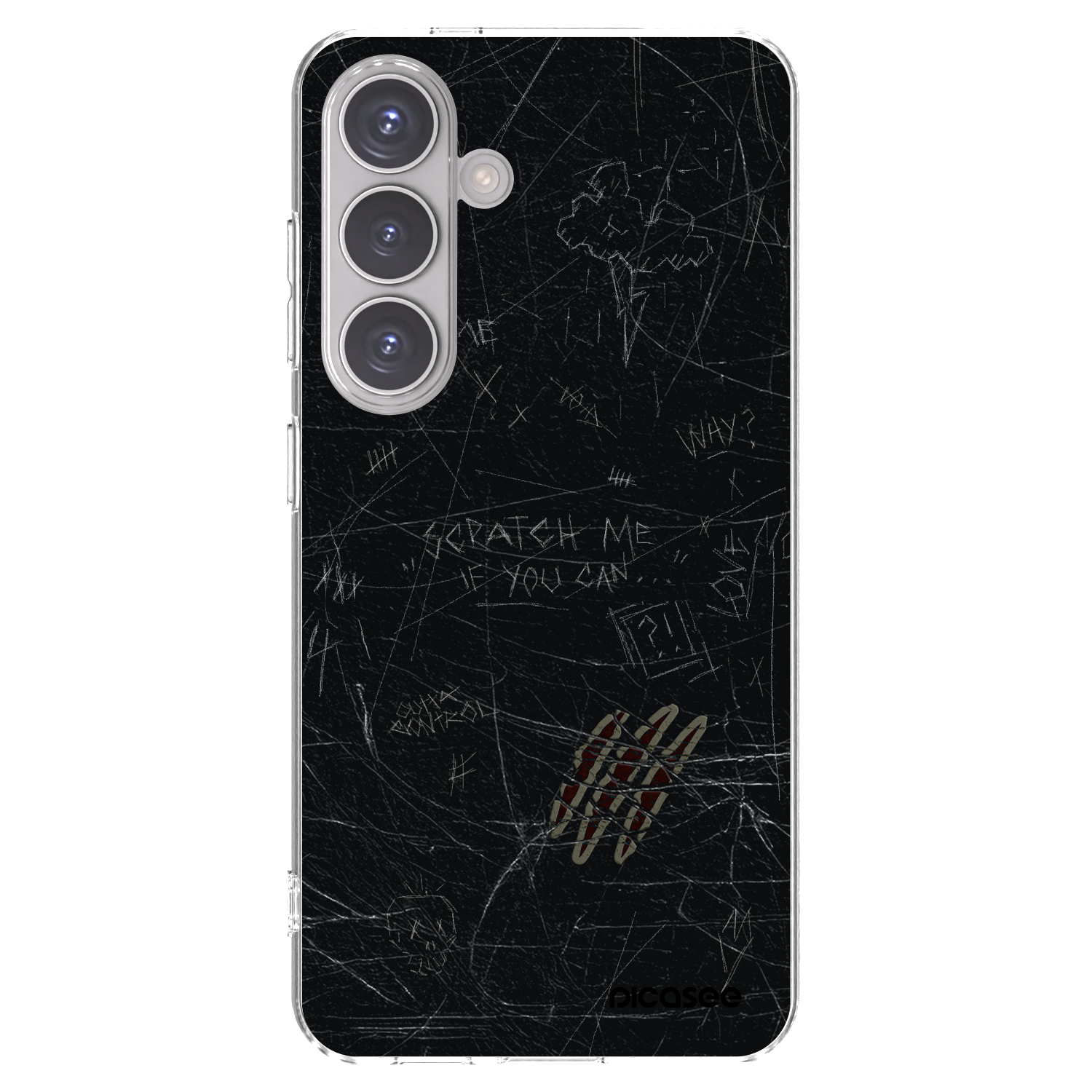 Picasee Samsung Galaxy S24 S921B 5G Hülle - Transparentes Silikon - SCRATCH
