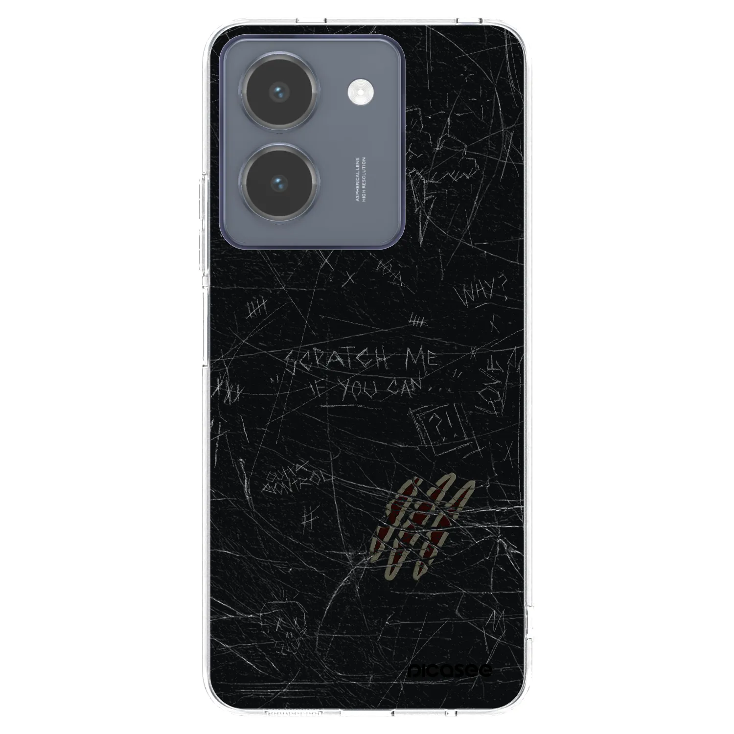 Picasee Vivo Y36 4G Hülle - Transparentes Silikon - SCRATCH