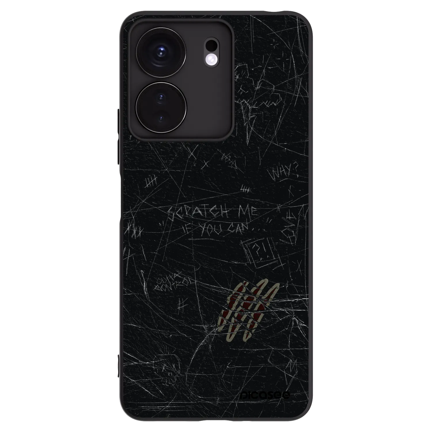 Picasee Xiaomi Redmi 13C 4G Hülle - Schwarzes Silikon - SCRATCH
