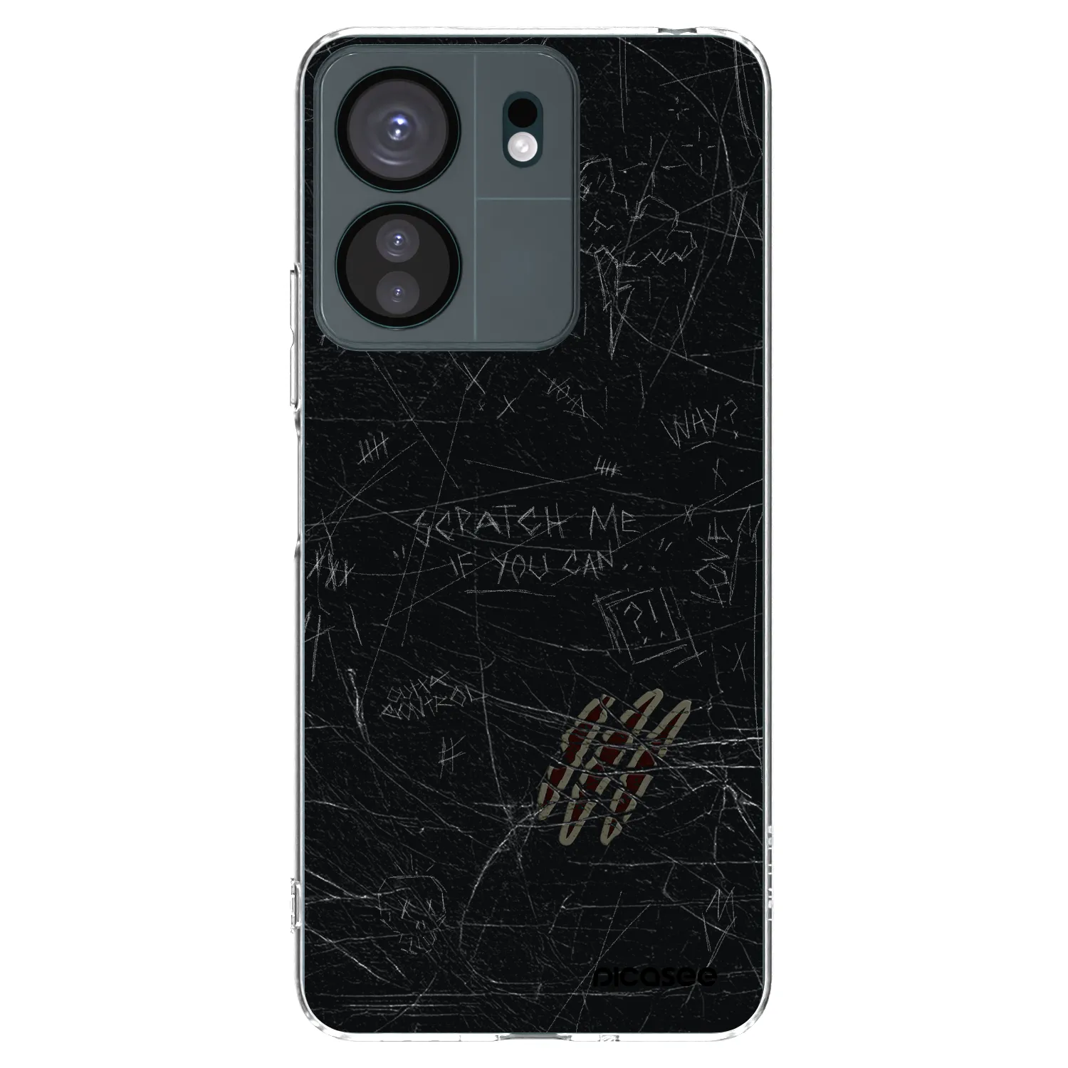 Picasee Xiaomi Redmi 13C 4G Hülle - Transparentes Silikon - SCRATCH