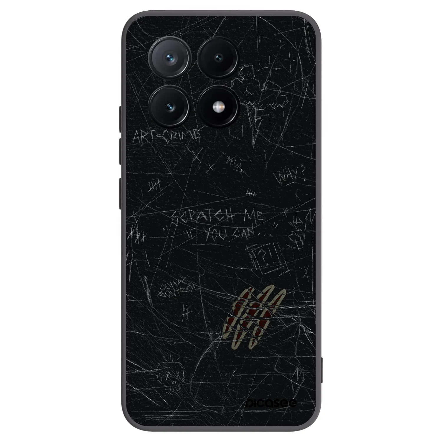 Picasee Xiaomi Poco X6 Pro Hülle - Schwarzes Silikon - SCRATCH