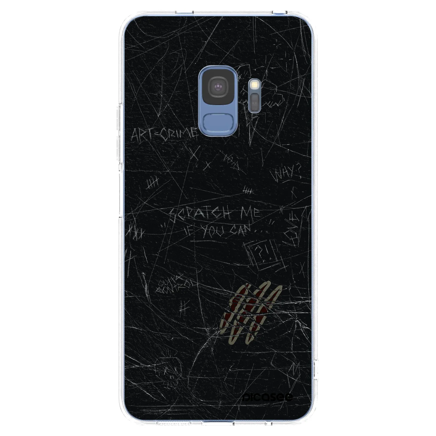 Picasee Samsung Galaxy S9 G960F Hülle - Transparentes Silikon - SCRATCH