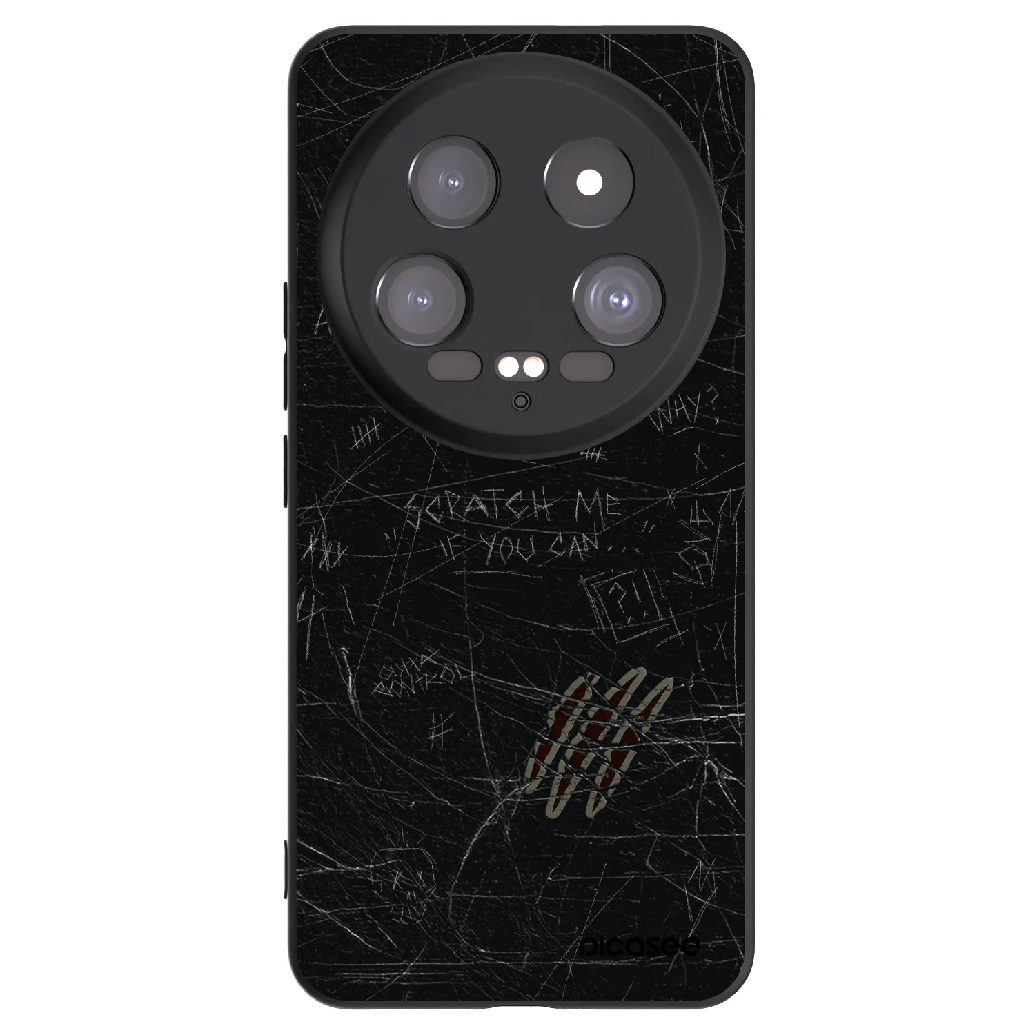 Picasee Xiaomi 14 Ultra Hülle - Schwarzes Silikon - SCRATCH