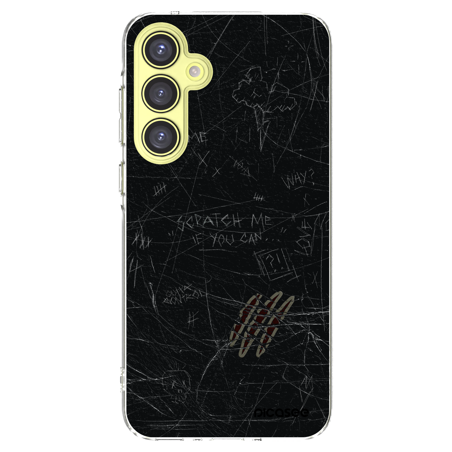 Picasee Samsung Galaxy A35 5G A356B Hülle - Transparentes Silikon - SCRATCH