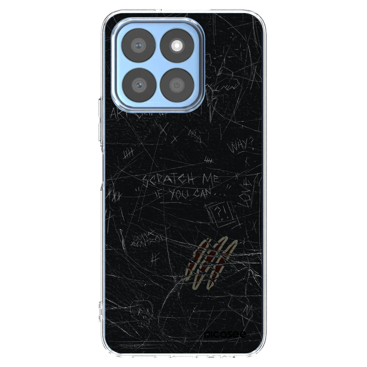 Picasee Honor X8b Hülle - Transparentes Silikon - SCRATCH