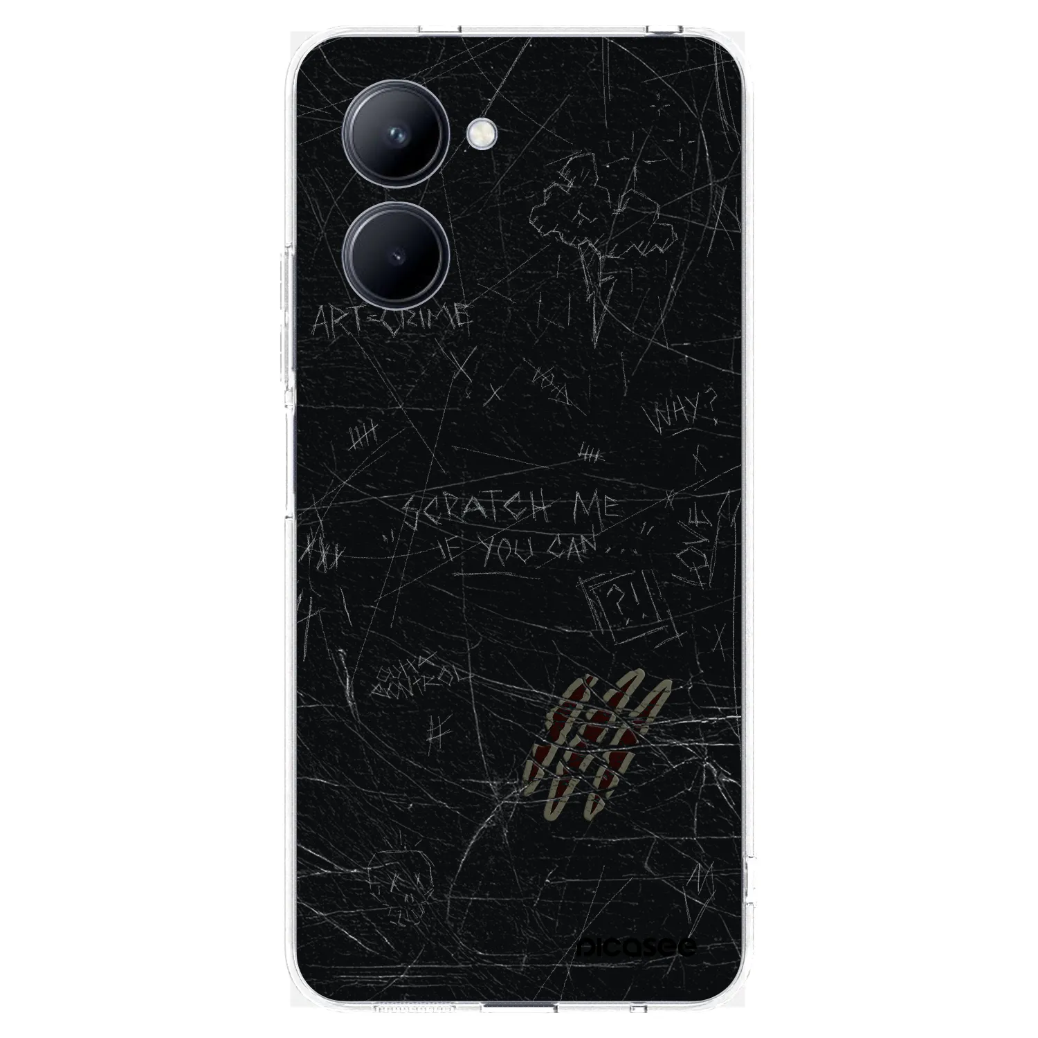 Picasee Realme C33 (2023) Hülle - Transparentes Silikon - SCRATCH