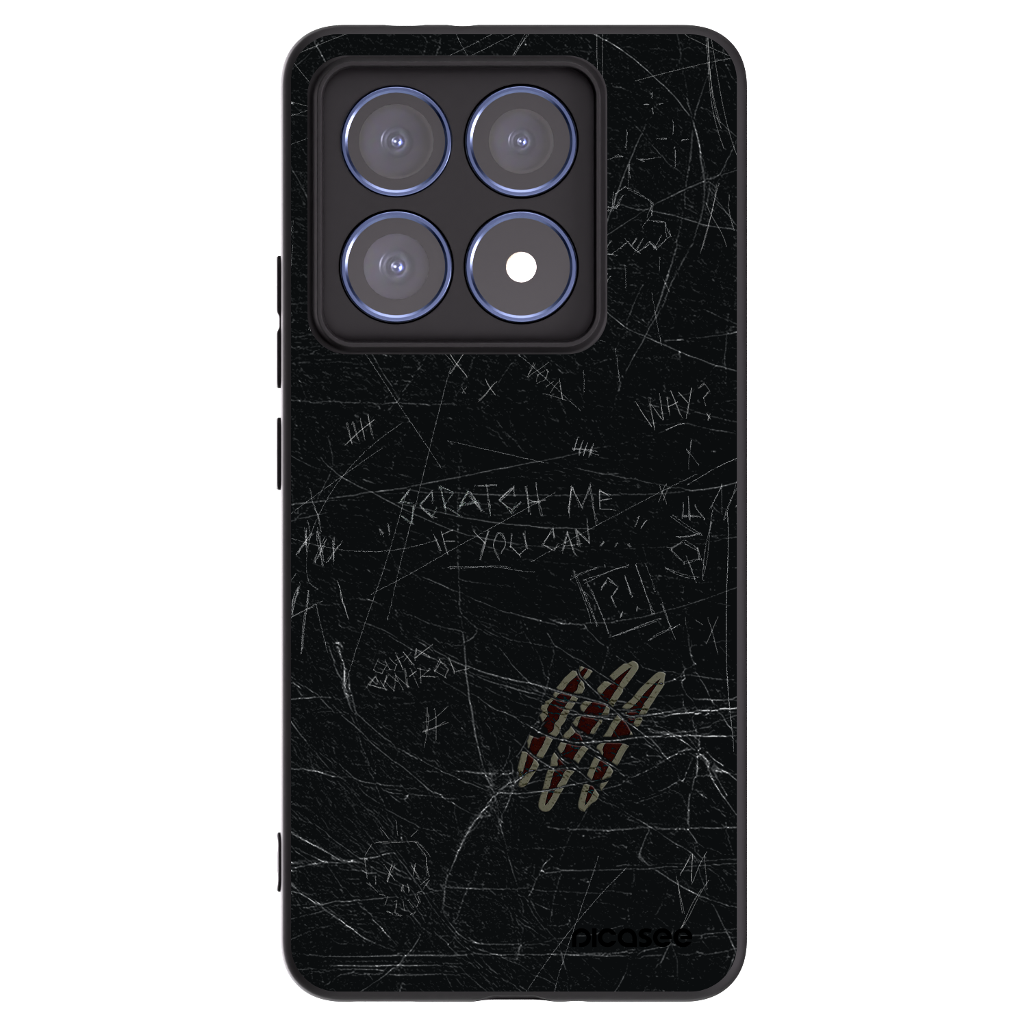 Picasee Xiaomi 14T Pro Hülle - Schwarzes Silikon - SCRATCH
