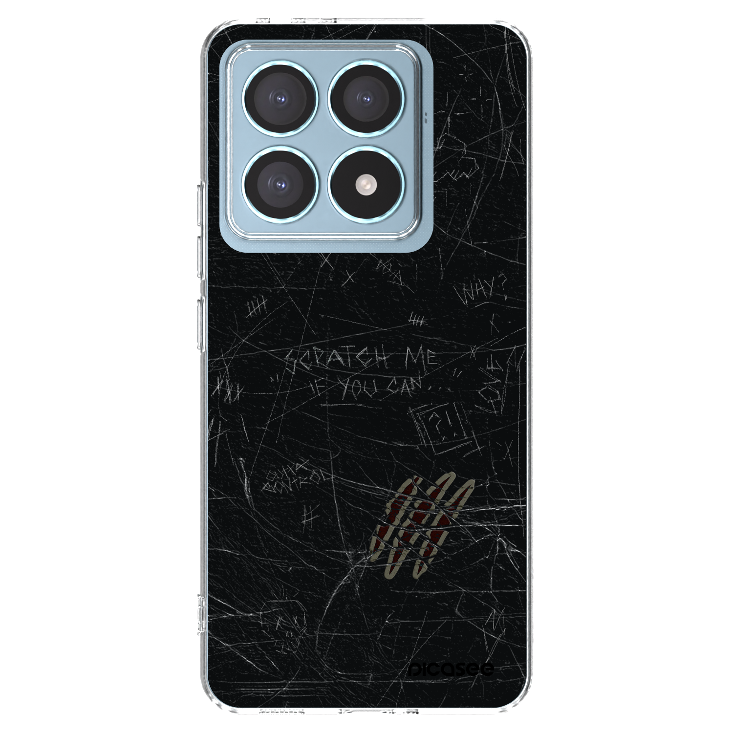 Picasee Xiaomi 14T Pro Hülle - Transparentes Silikon - SCRATCH