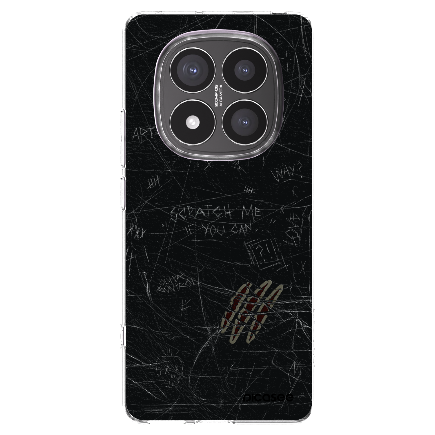 Picasee Xiaomi Redmi Note 14 Pro+ 5G Hülle - Transparentes Silikon - SCRATCH