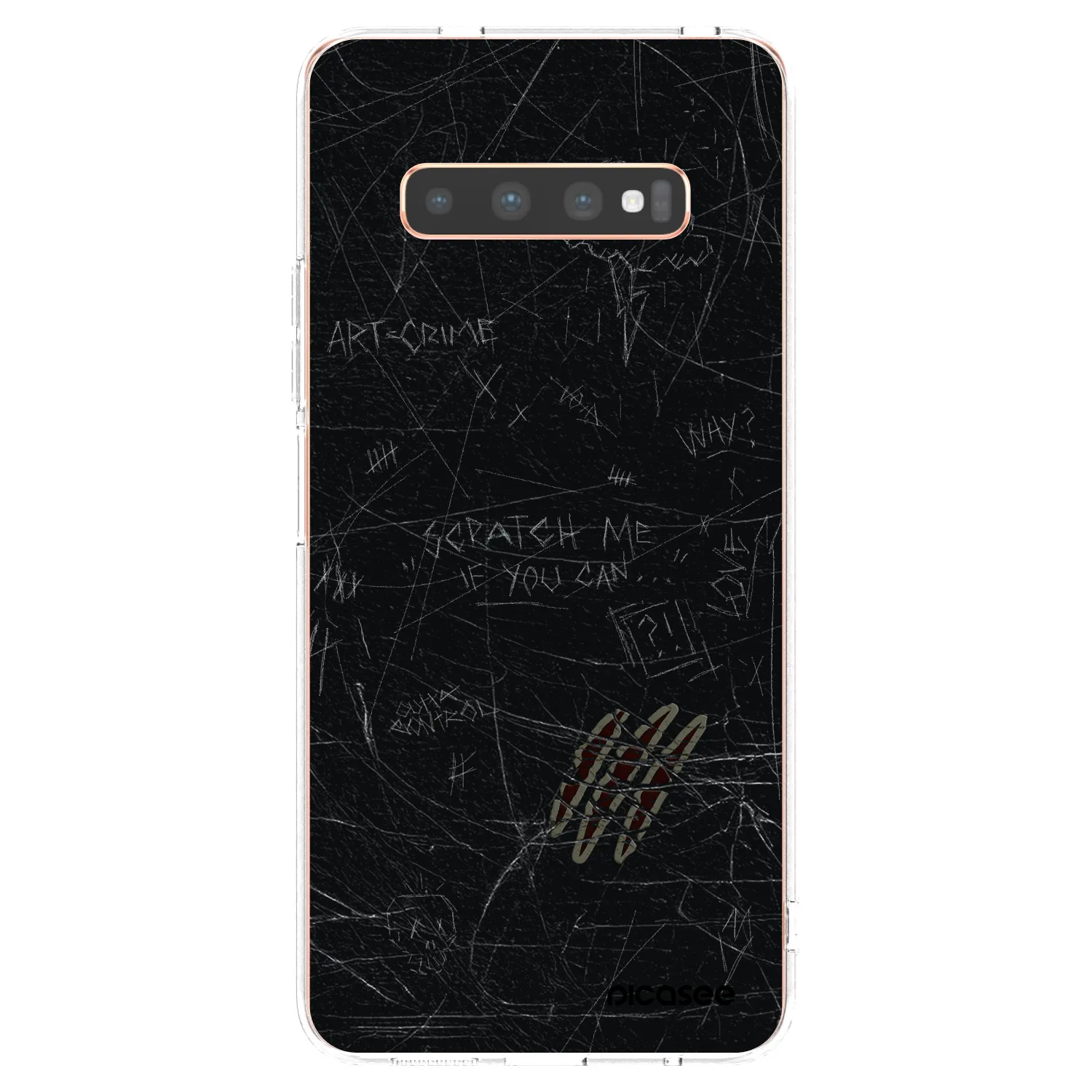 Picasee Samsung Galaxy S10 Plus G975 Hülle - Transparentes Silikon - SCRATCH