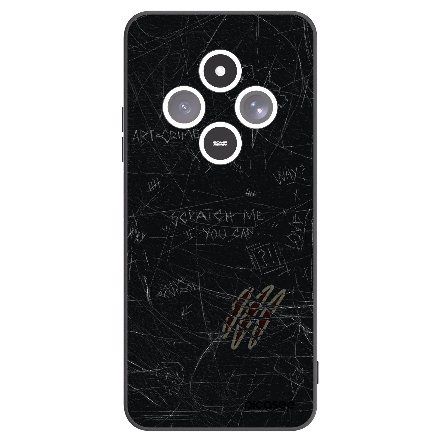 Picasee Xiaomi Redmi 14C Hülle - Schwarzes Silikon - SCRATCH