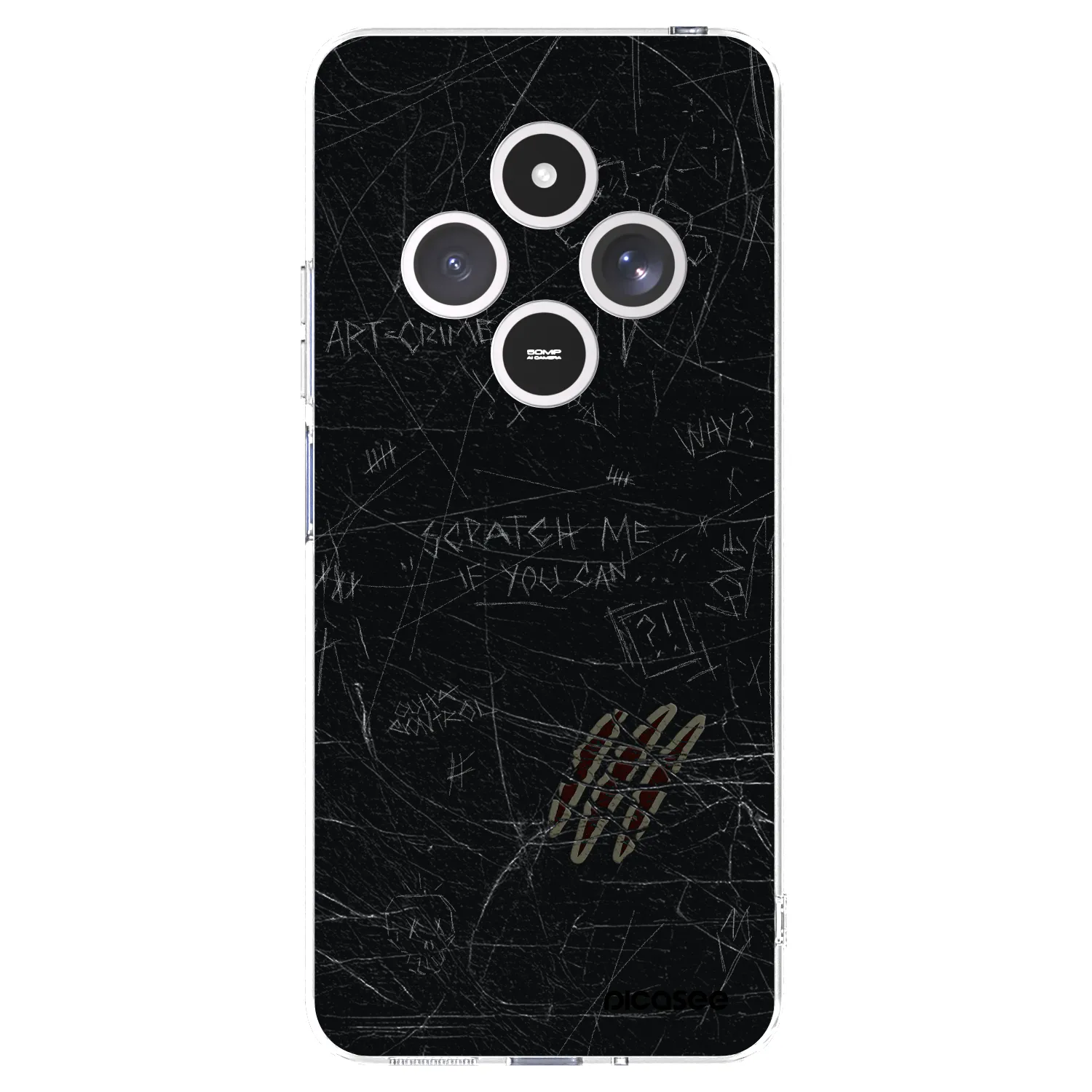 Picasee Xiaomi Redmi 14C Hülle - Transparentes Silikon - SCRATCH