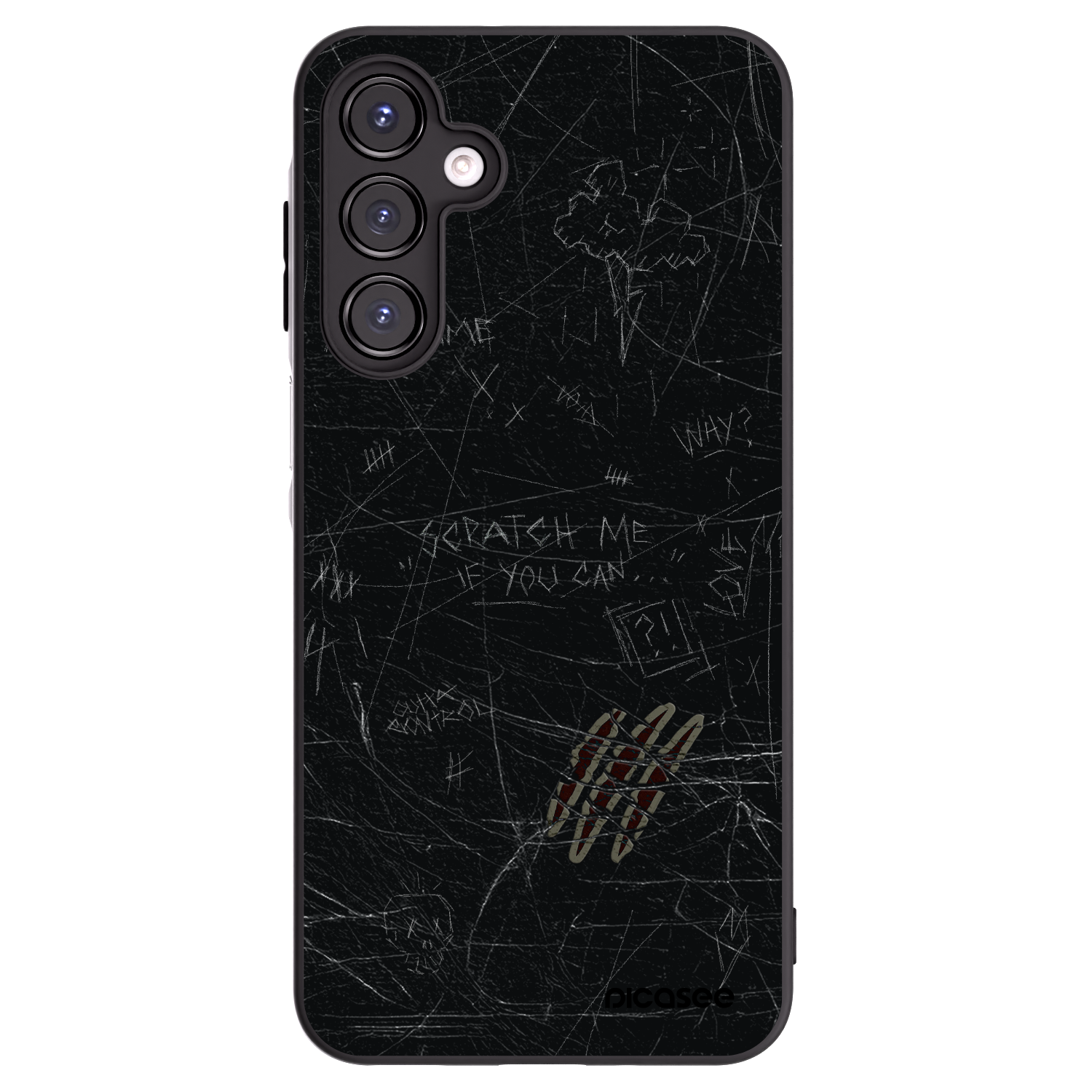 Picasee Samsung Galaxy A16 5G Hülle - Schwarzes Silikon - SCRATCH