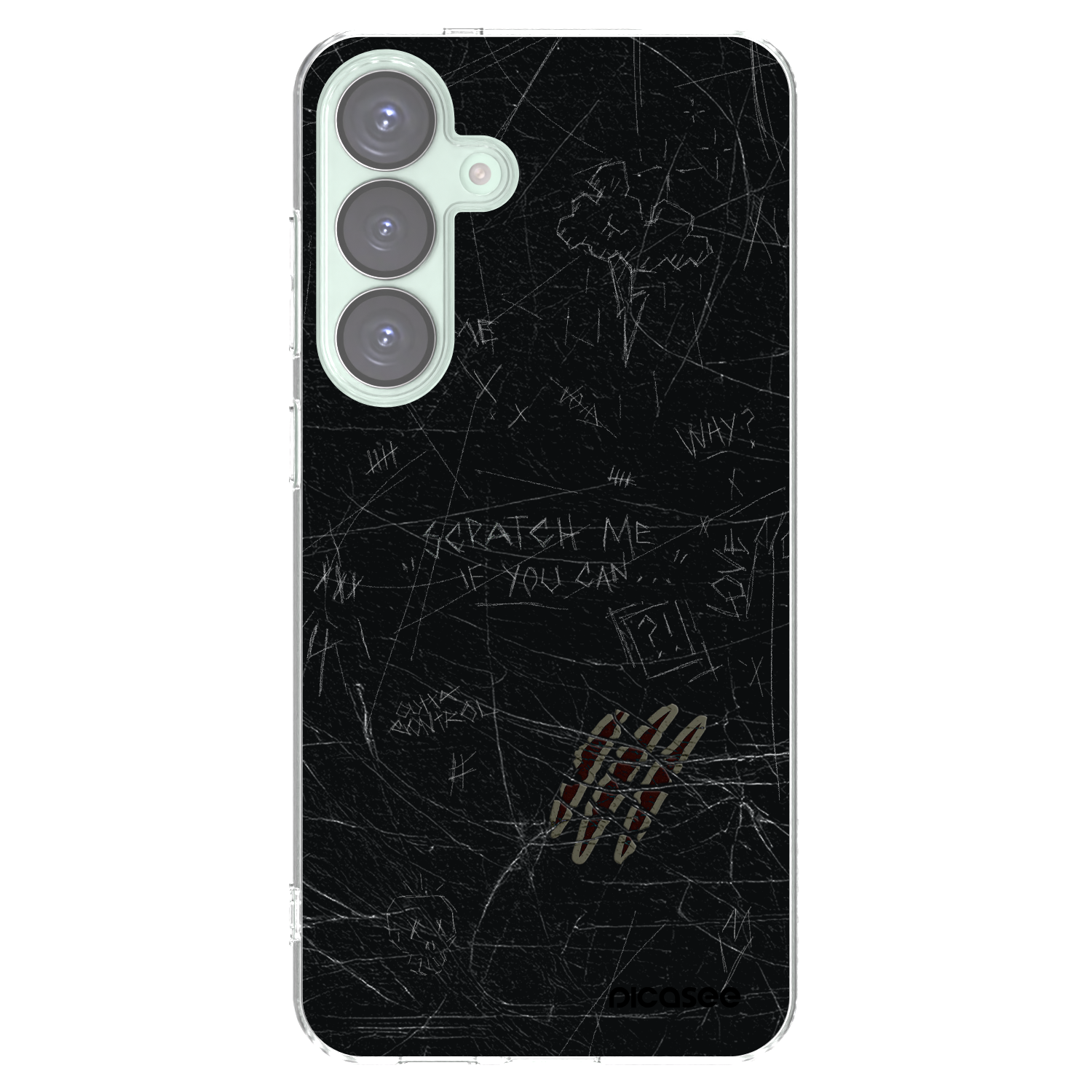 Picasee Samsung Galaxy S25+ 5G Hülle - Transparentes Silikon - SCRATCH