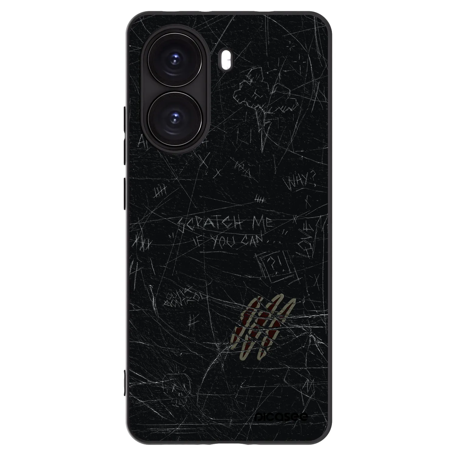 Picasee Xiaomi Poco X7 Pro 5G Hülle - Schwarzes Silikon - SCRATCH