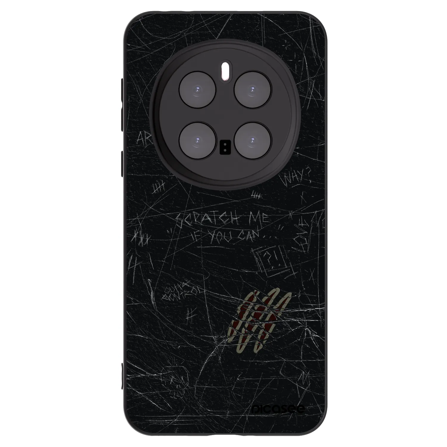 Picasee Honor Magic7 Pro 5G Hülle - Schwarzes Silikon - SCRATCH