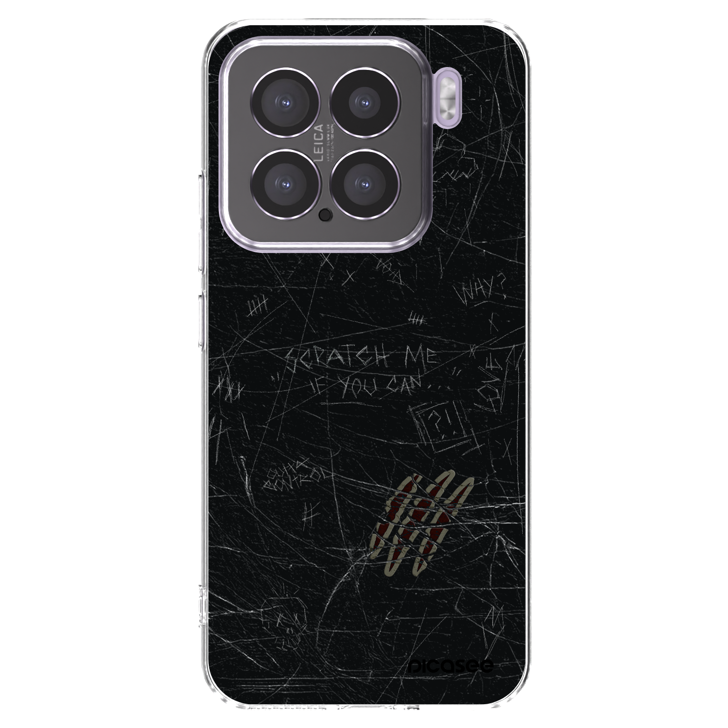 Picasee Xiaomi 15 Hülle - Transparentes Silikon - SCRATCH