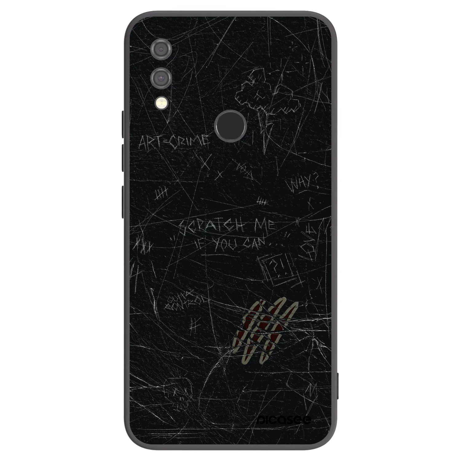 Picasee Xiaomi Redmi Note 7 Hülle - Schwarzes Silikon - SCRATCH