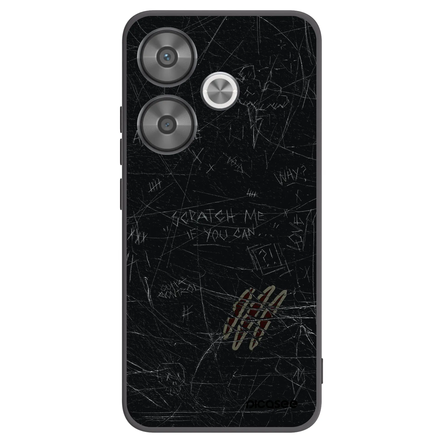 Picasee Xiaomi Poco F6 Hülle - Schwarzes Silikon - SCRATCH