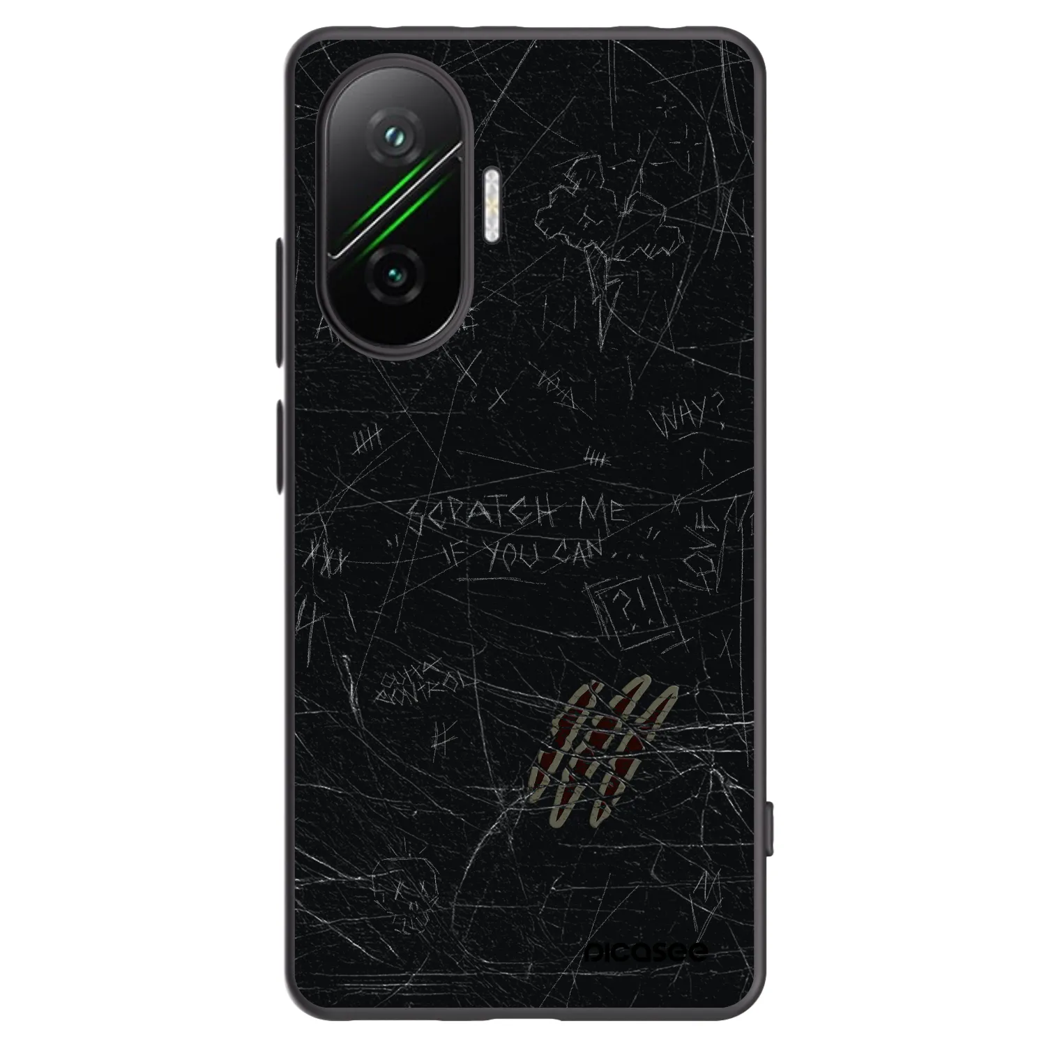 Picasee Xiaomi Poco F7 Pro 5G Hülle - Schwarzes Silikon - SCRATCH