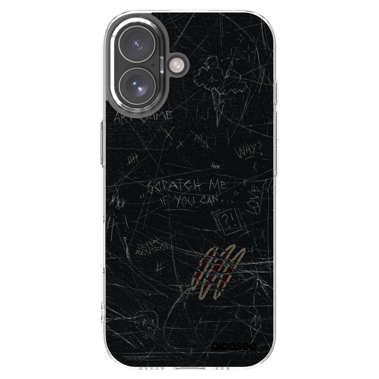 Picasee Apple iPhone 17 Hülle - Transparentes Silikon - SCRATCH