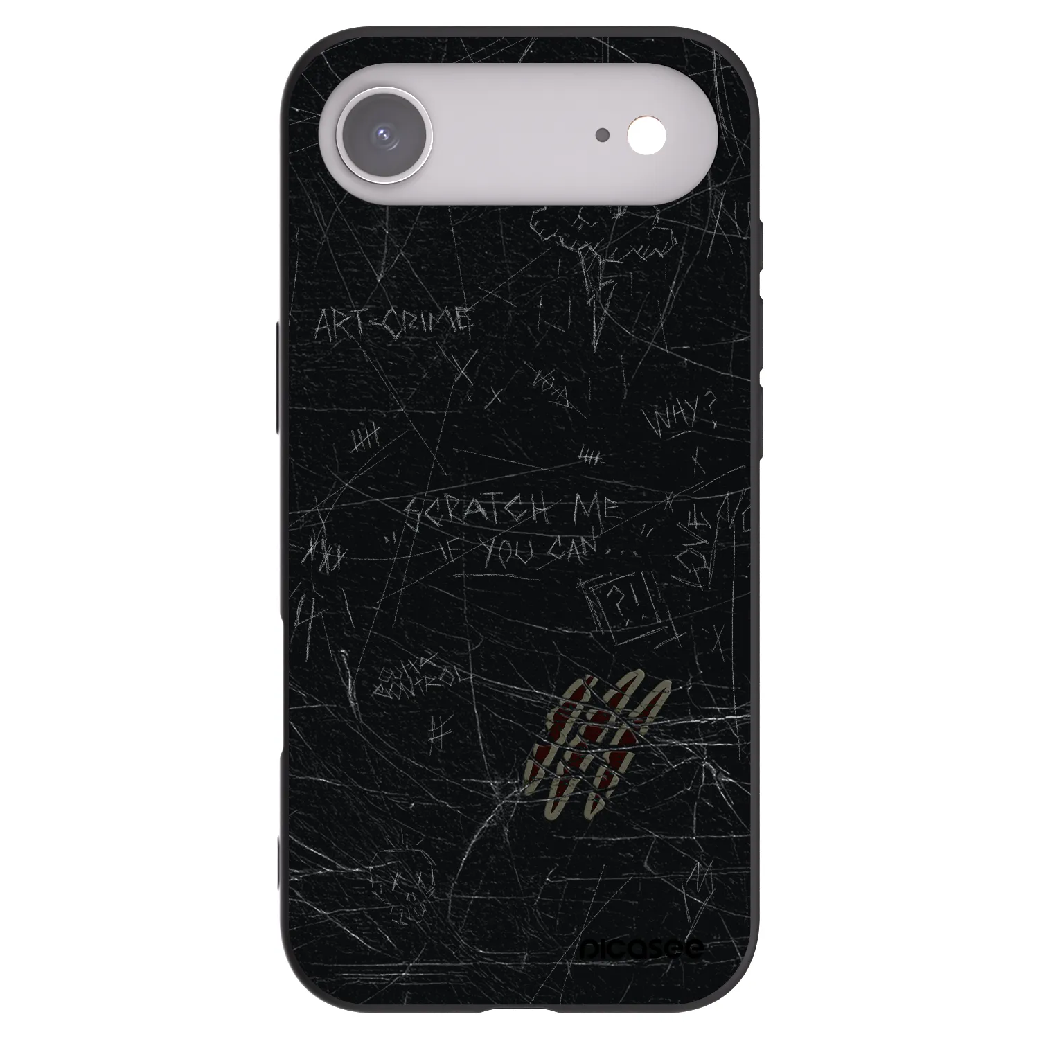 Picasee Apple iPhone Air Hülle - Schwarzes Silikon - SCRATCH
