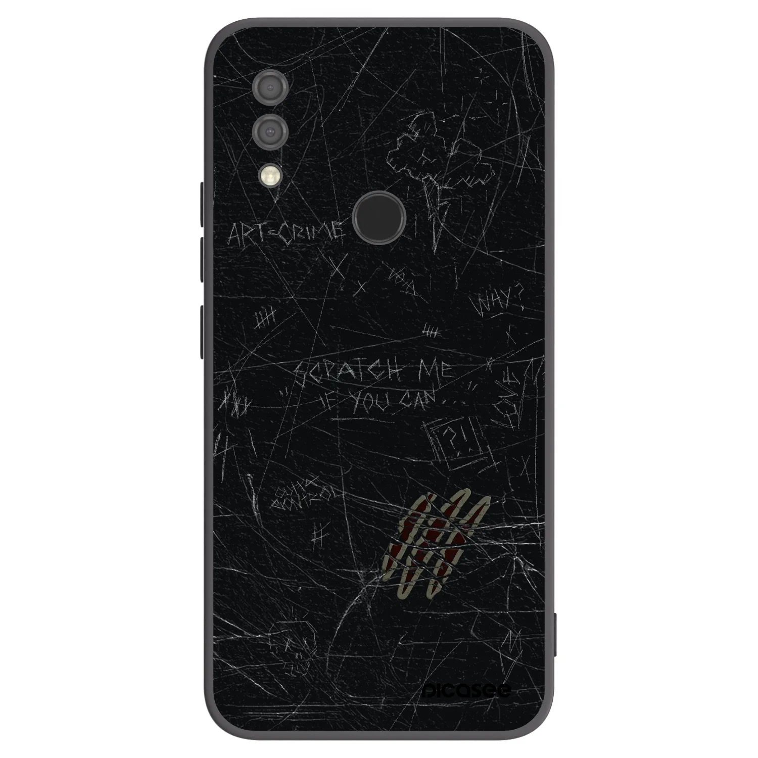 Picasee Xiaomi Redmi 7 Hülle - Schwarzes Silikon - SCRATCH