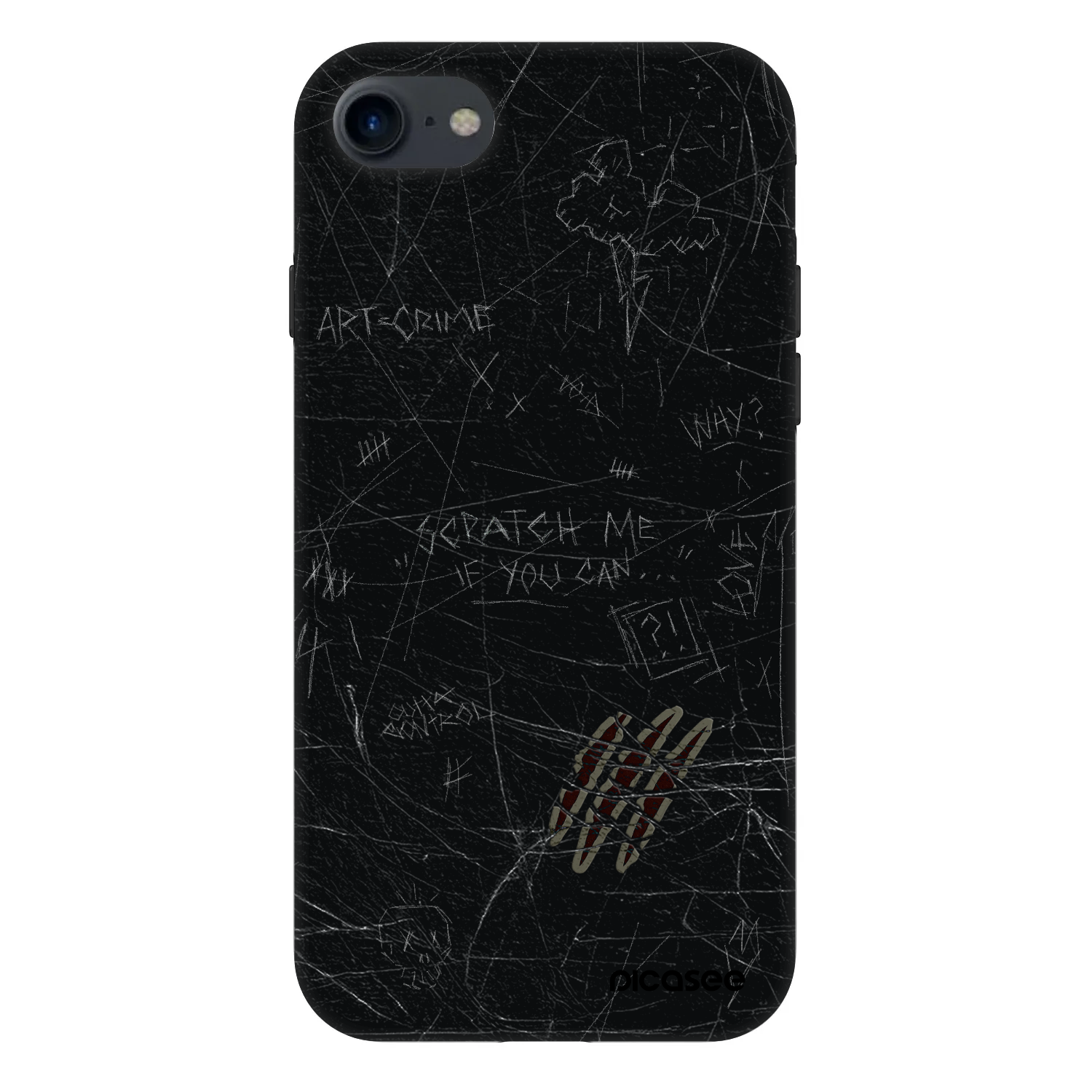 Picasee Fashion Case für Apple iPhone SE 2020 - SCRATCH