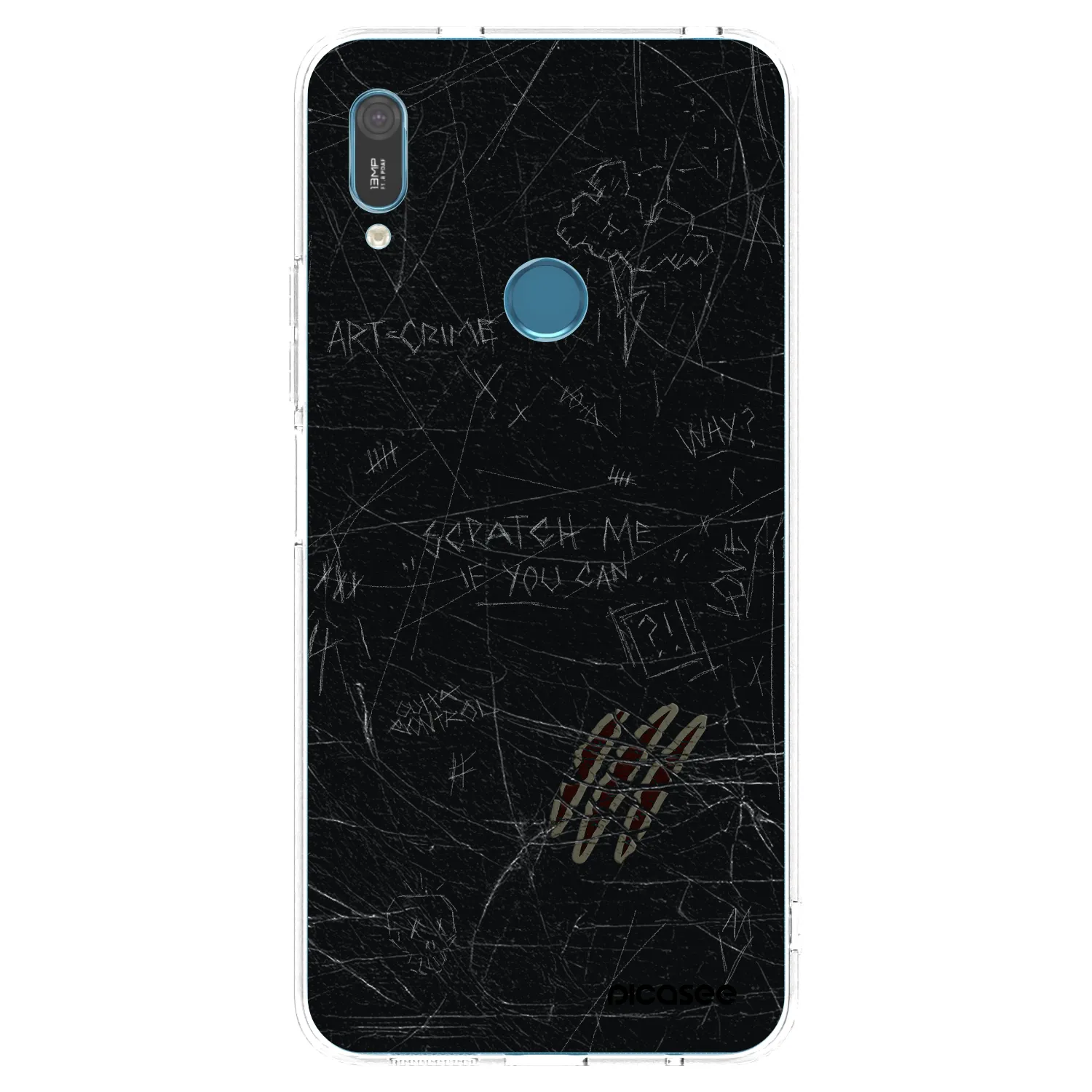 Picasee Huawei Y6 2019 Hülle - Transparentes Silikon - SCRATCH