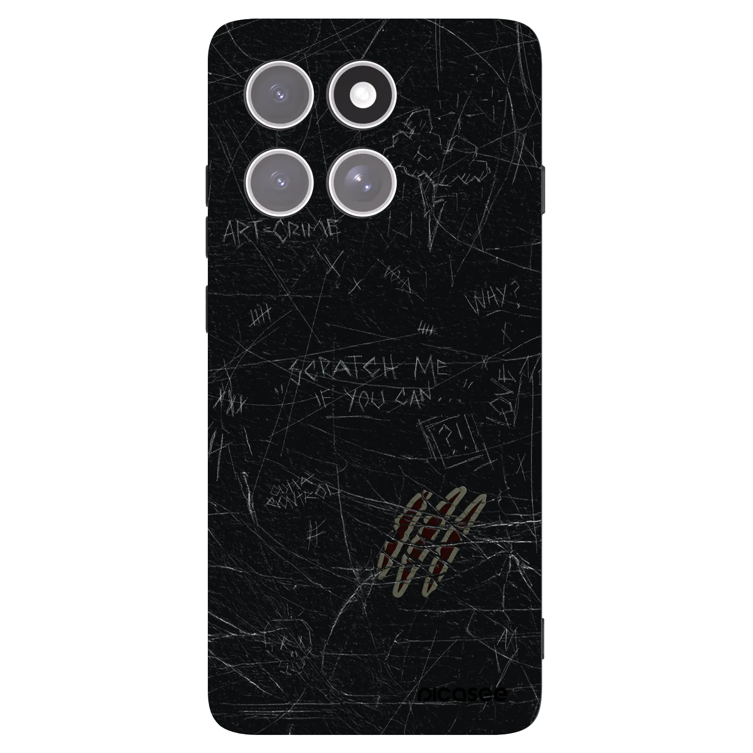 Picasee Motorola Edge 60 Pro Hülle - Schwarzes Silikon - SCRATCH