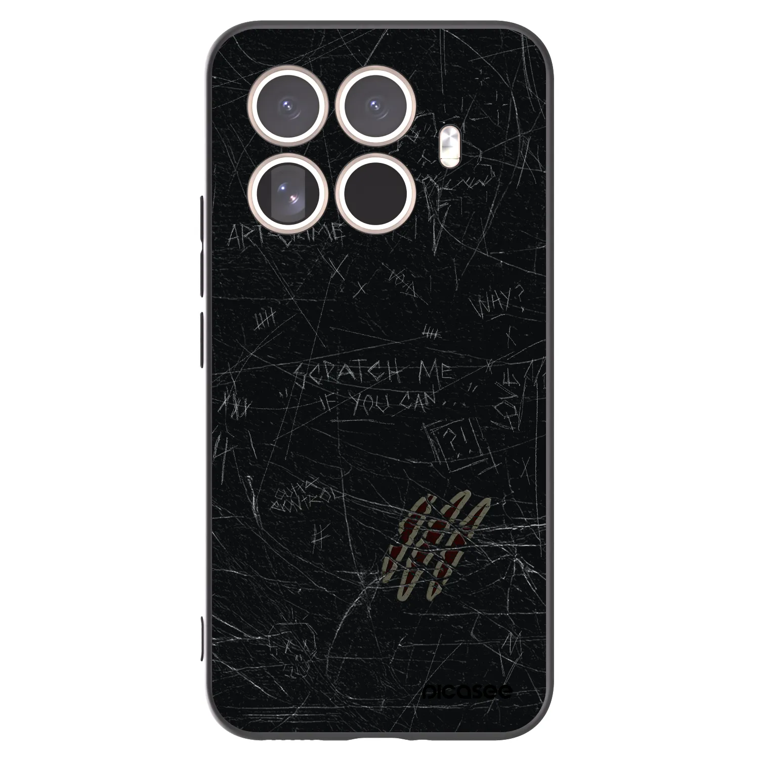 Picasee Xiaomi 15T Pro Hülle - Schwarzes Silikon - SCRATCH