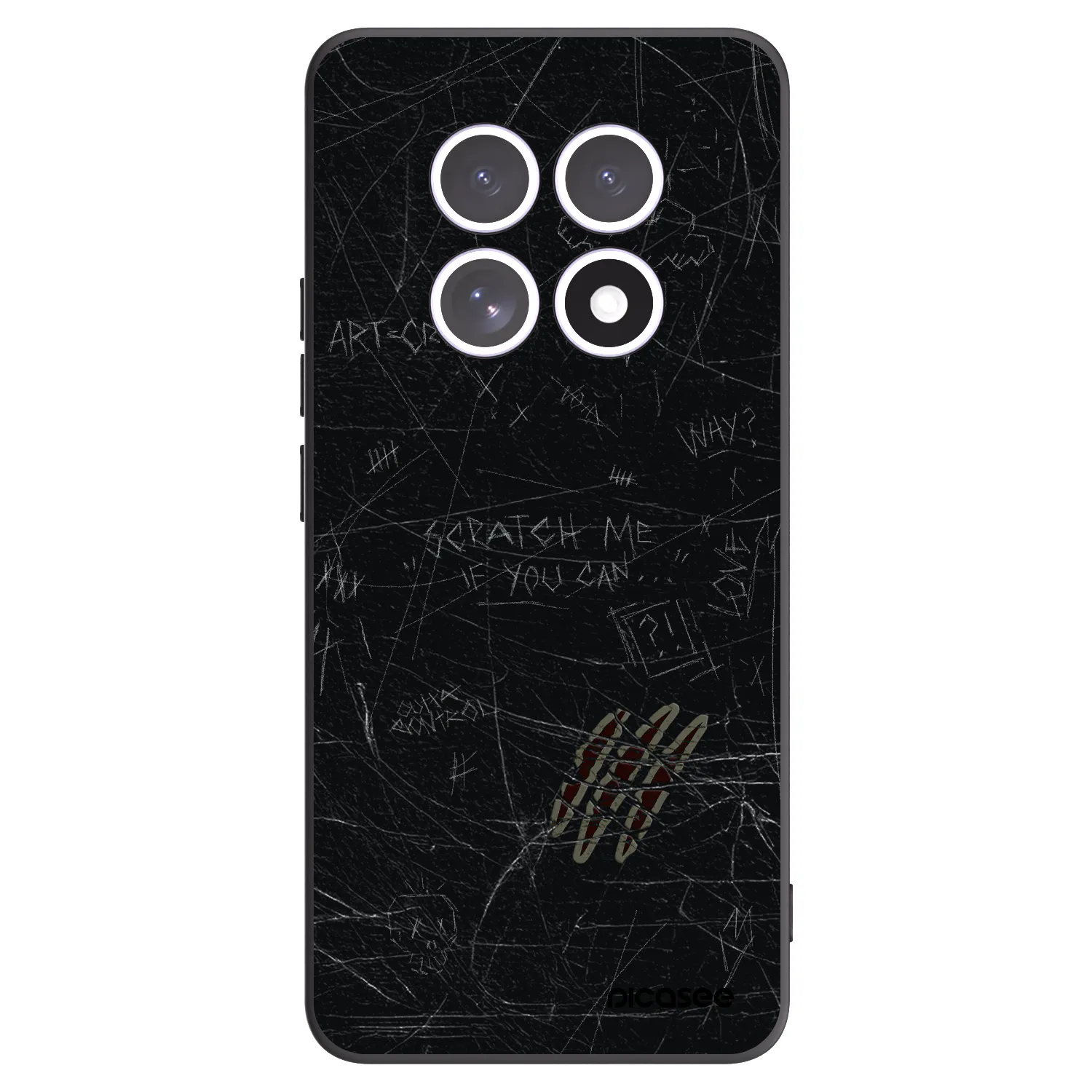 Picasee Xiaomi Redmi Note 15 Hülle - Schwarzes Silikon - SCRATCH