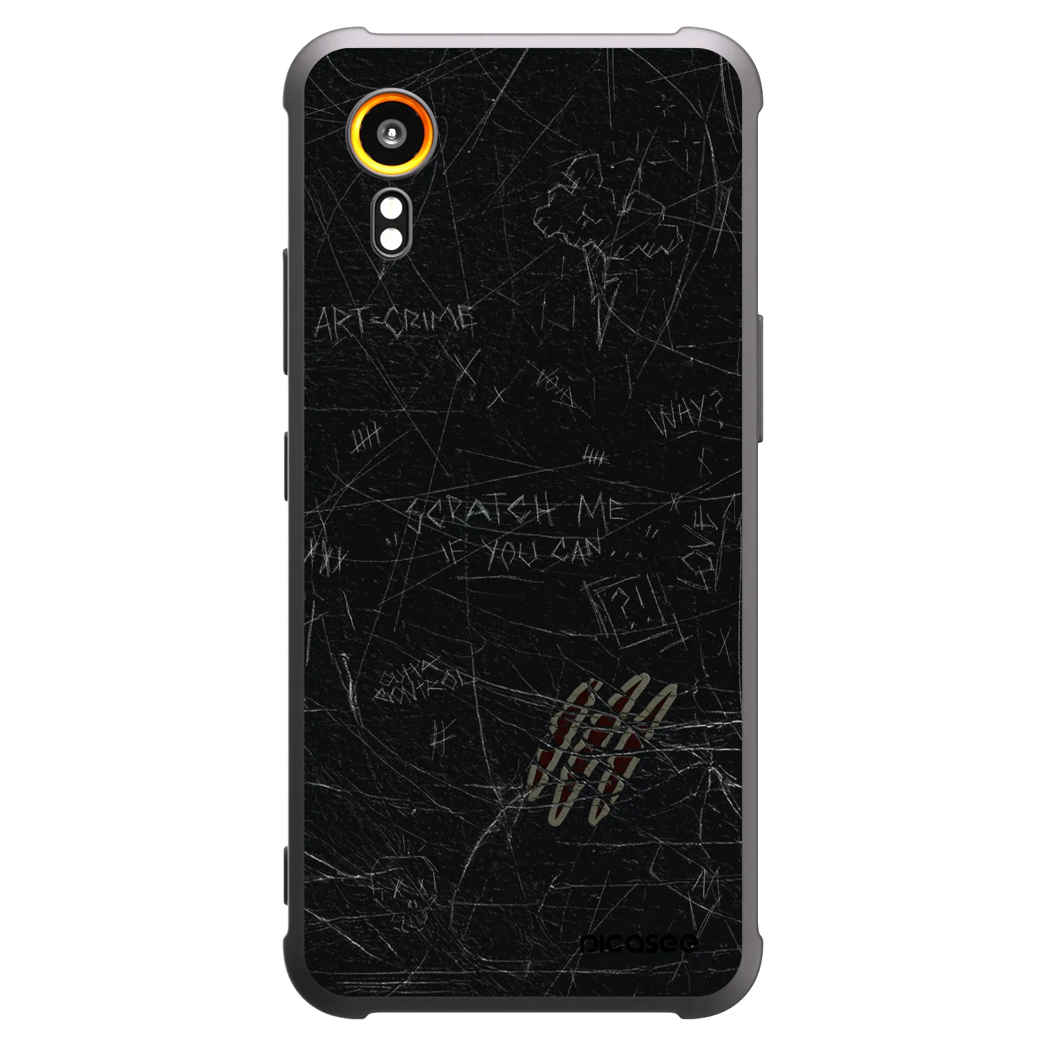 Picasee Samsung Galaxy Xcover 7 Hülle - Schwarzes Silikon - SCRATCH