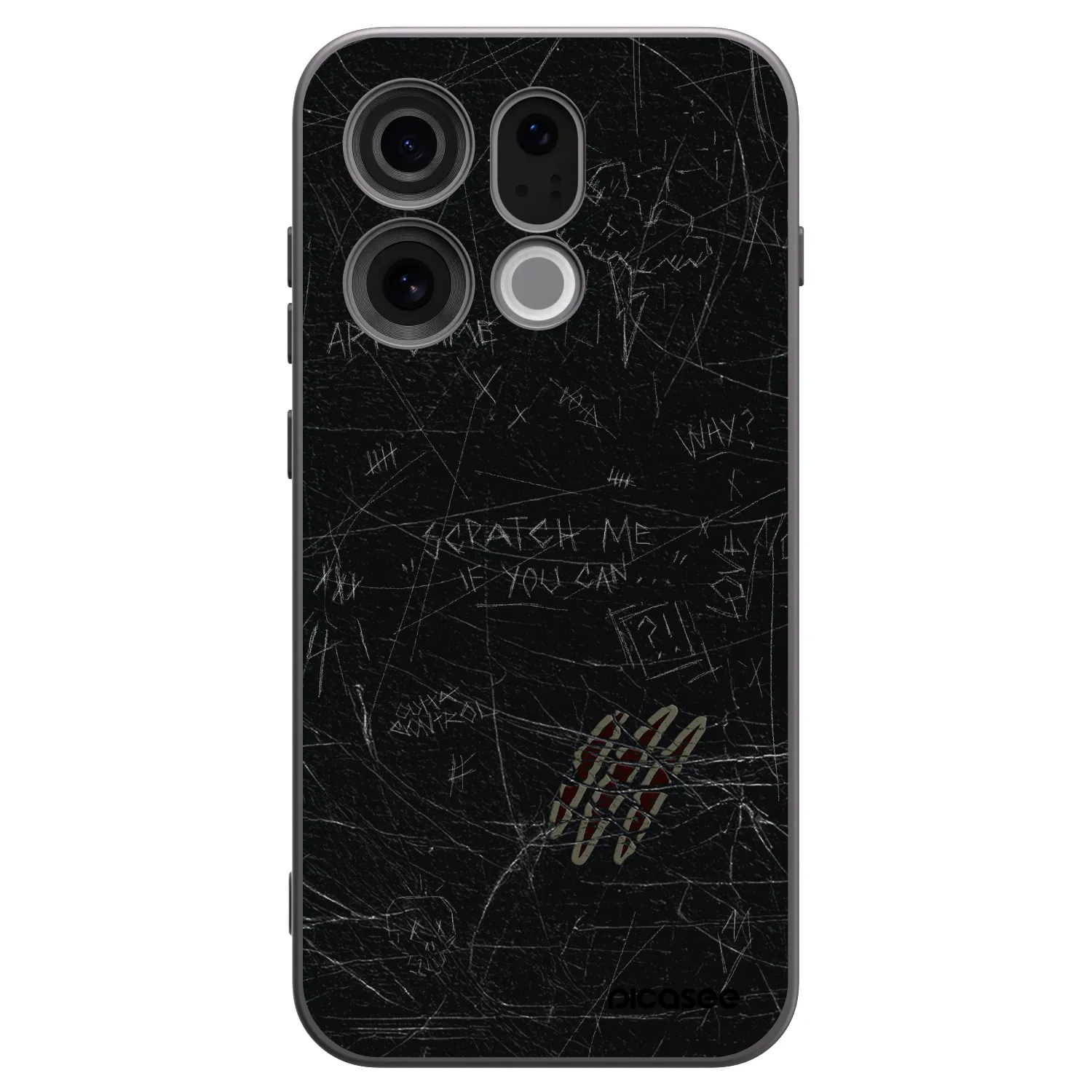 Picasee OPPO Find X9 Hülle - Schwarzes Silikon - SCRATCH