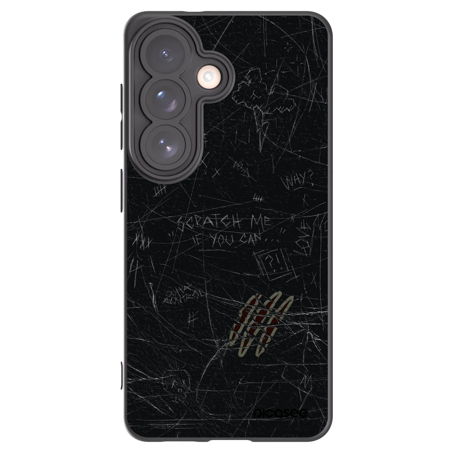 Picasee Samsung Galaxy S26 Hülle - Schwarzes Silikon - SCRATCH